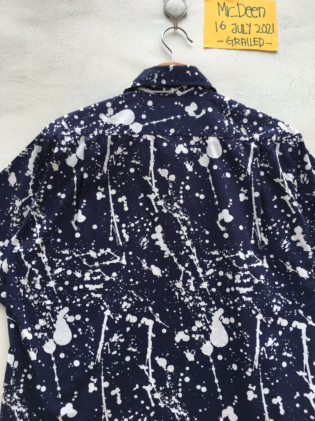Bape Paint Splatter Button Up S/S Shirt Size US M / EU 48-50 / 2 - 22 Thumbnail