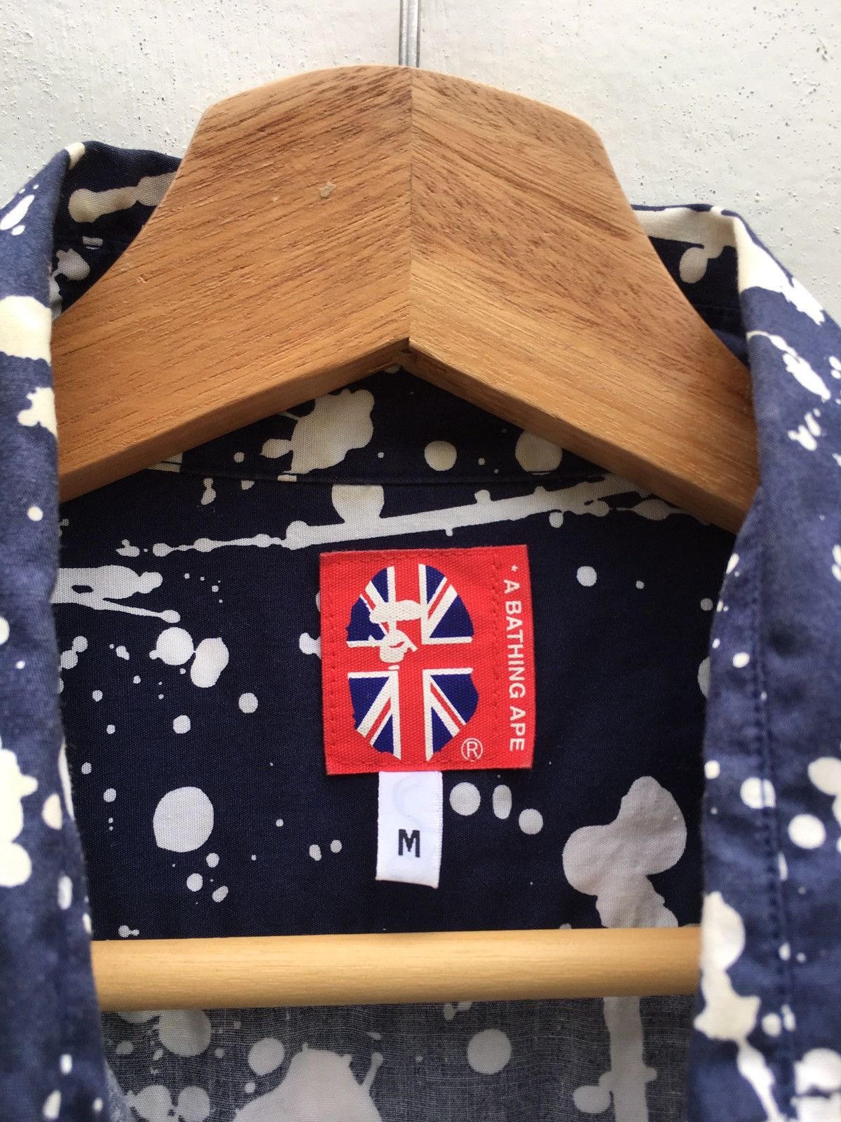 Bape Paint Splatter Button Up S/S Shirt Size US M / EU 48-50 / 2 - 12 Thumbnail