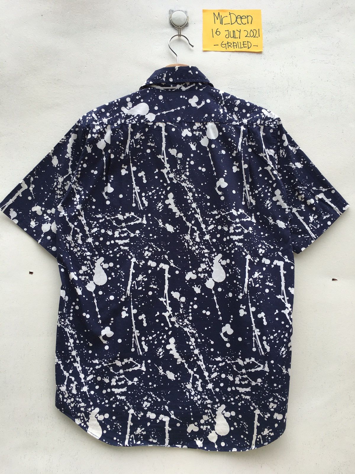 Bape Paint Splatter Button Up S/S Shirt Size US M / EU 48-50 / 2 - 17 Thumbnail