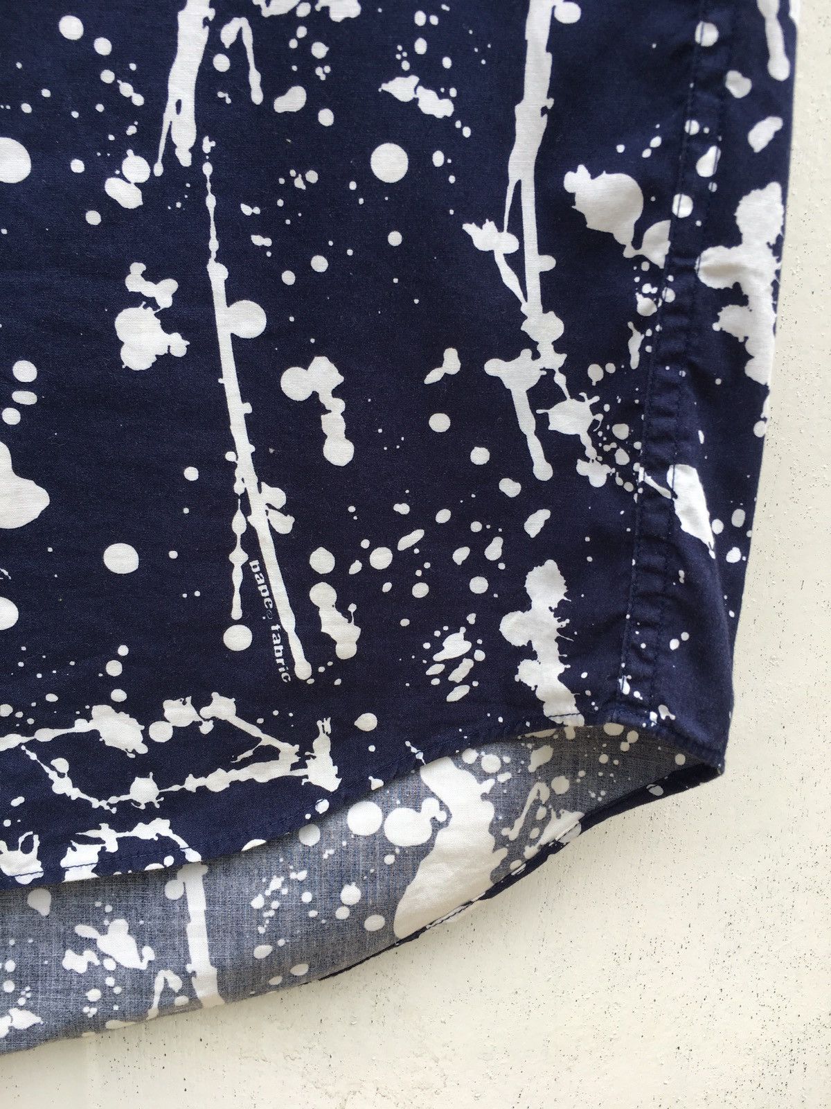 Bape Paint Splatter Button Up S/S Shirt Size US M / EU 48-50 / 2 - 10 Thumbnail