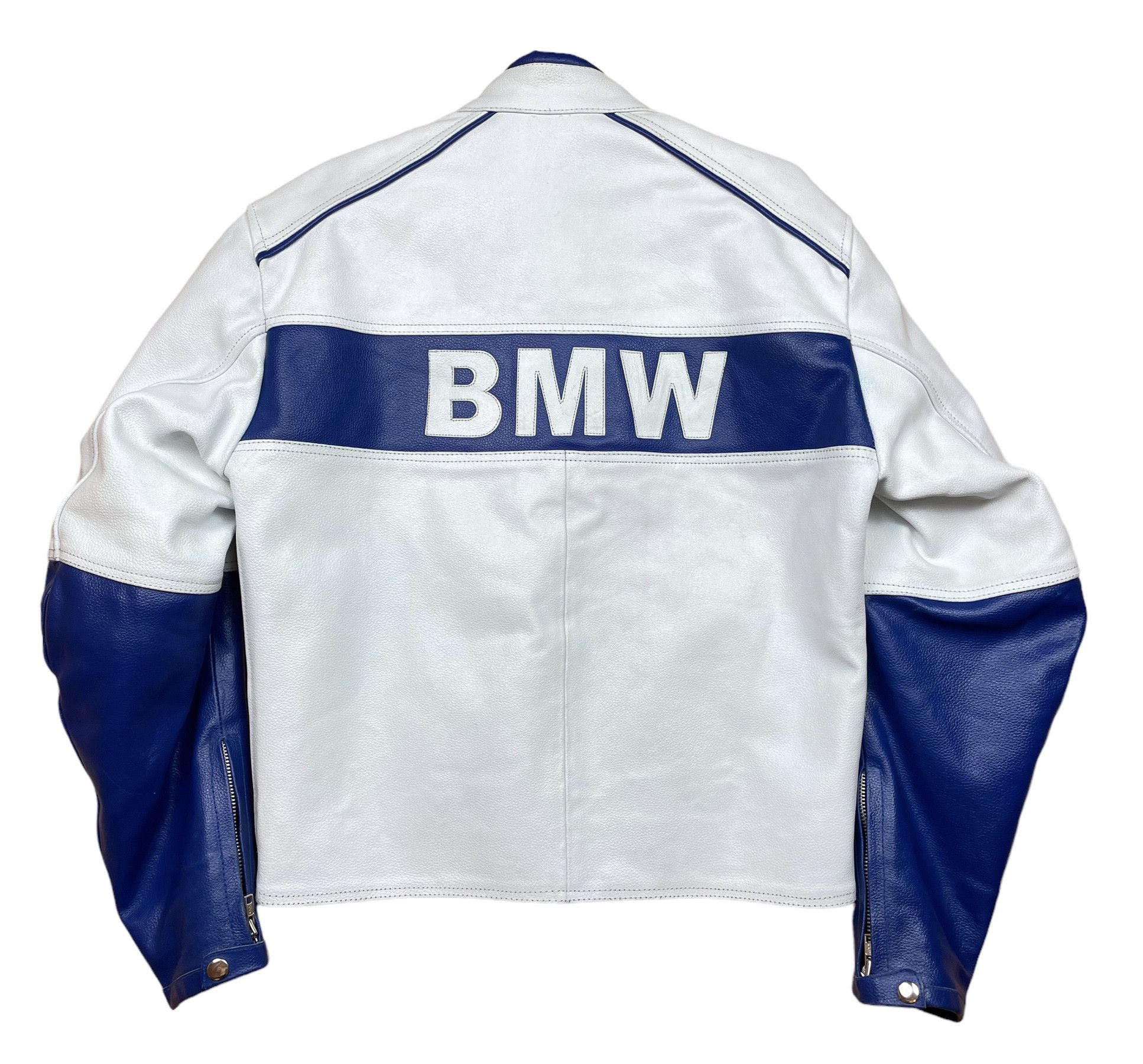 BMW BMW COMPAQ Genuine Leather Motorcycle Racing Biker Jacket Size US M / EU 48-50 / 2 - 2 Thumbnail
