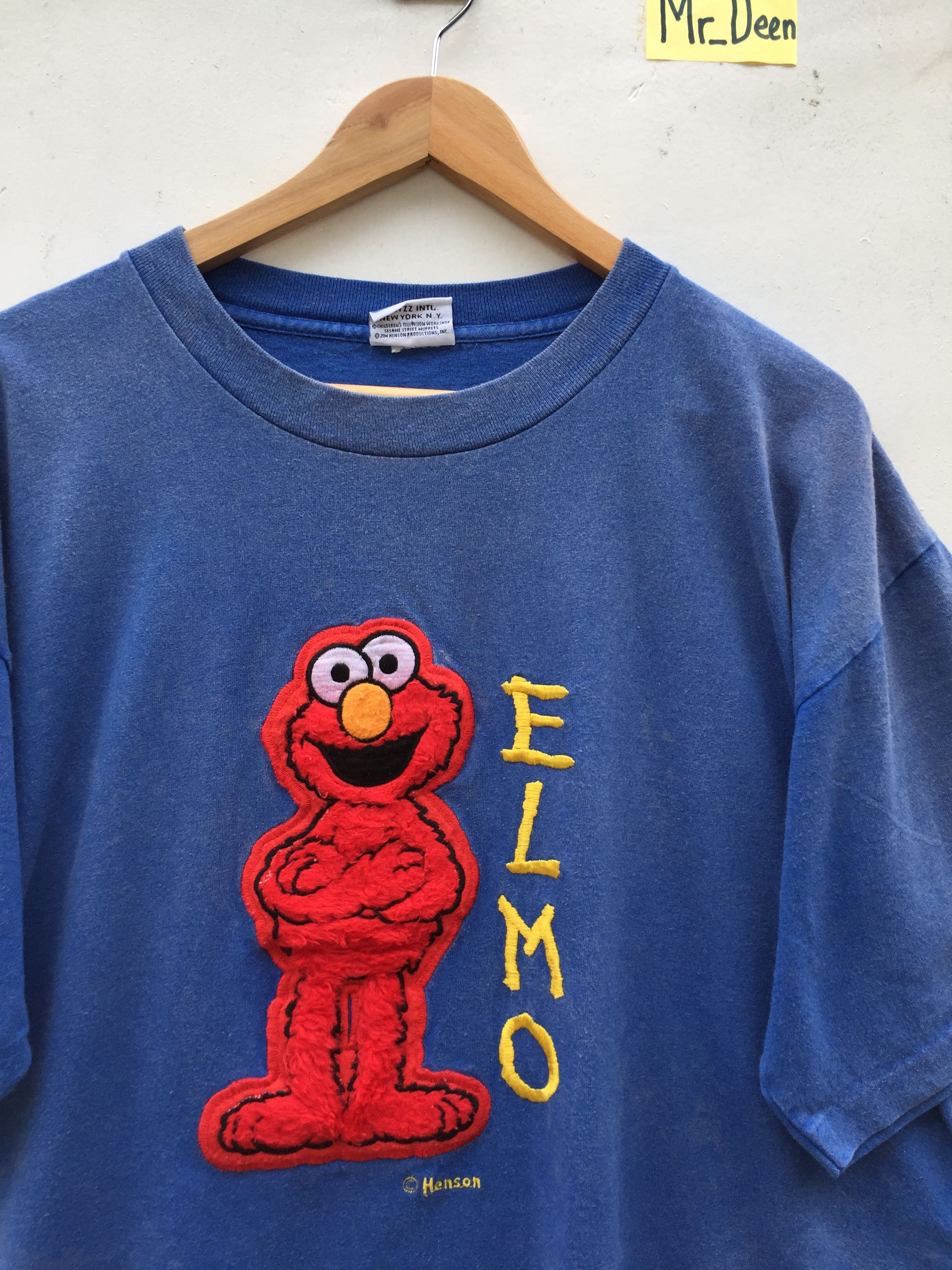 Vintage Vintage Elmo Oscar The Grouch Sesame Street t-Shirt Size US L / EU 52-54 / 3 - 5 Thumbnail