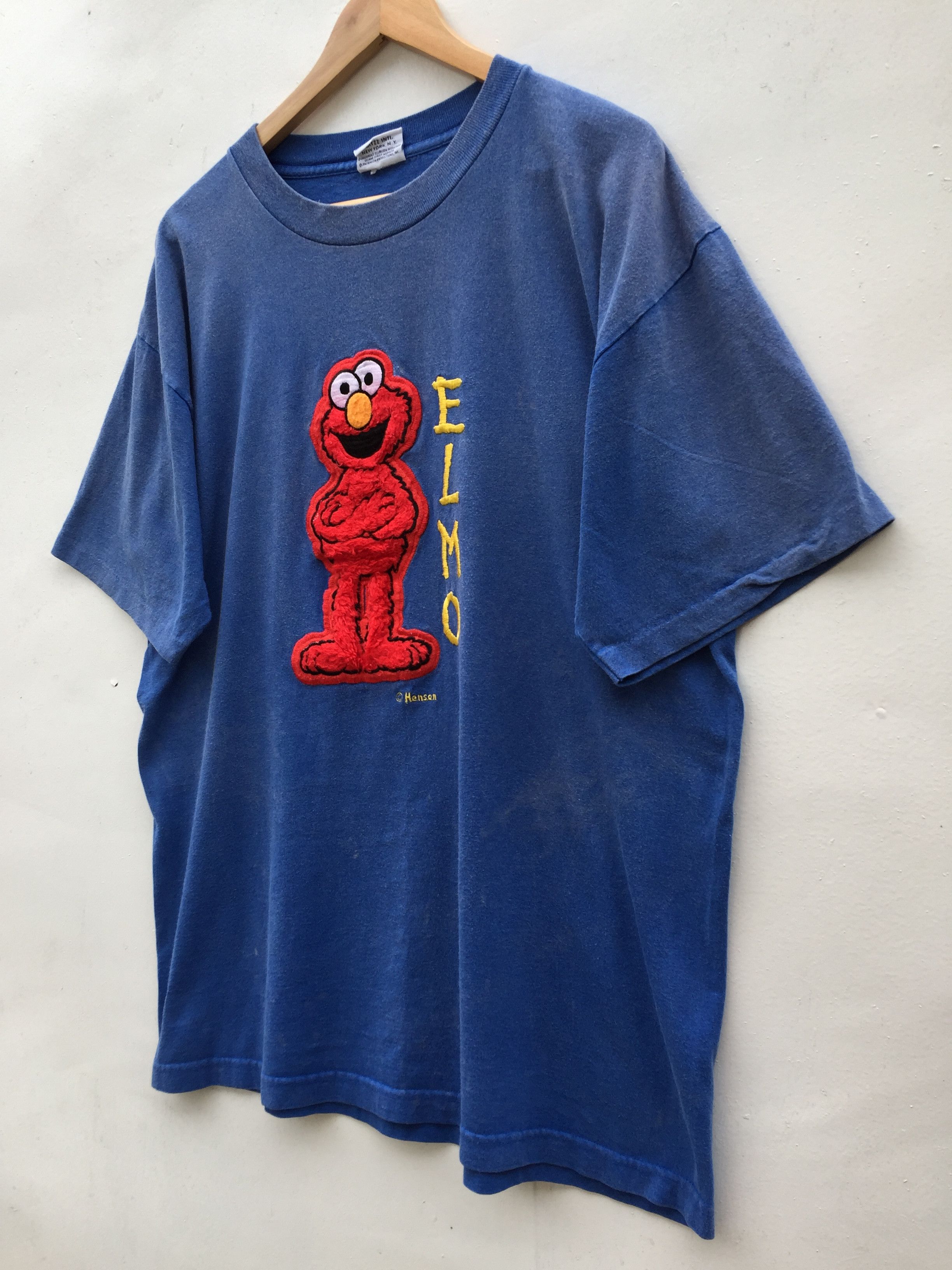 Vintage Vintage Elmo Oscar The Grouch Sesame Street t-Shirt Size US L / EU 52-54 / 3 - 3 Thumbnail