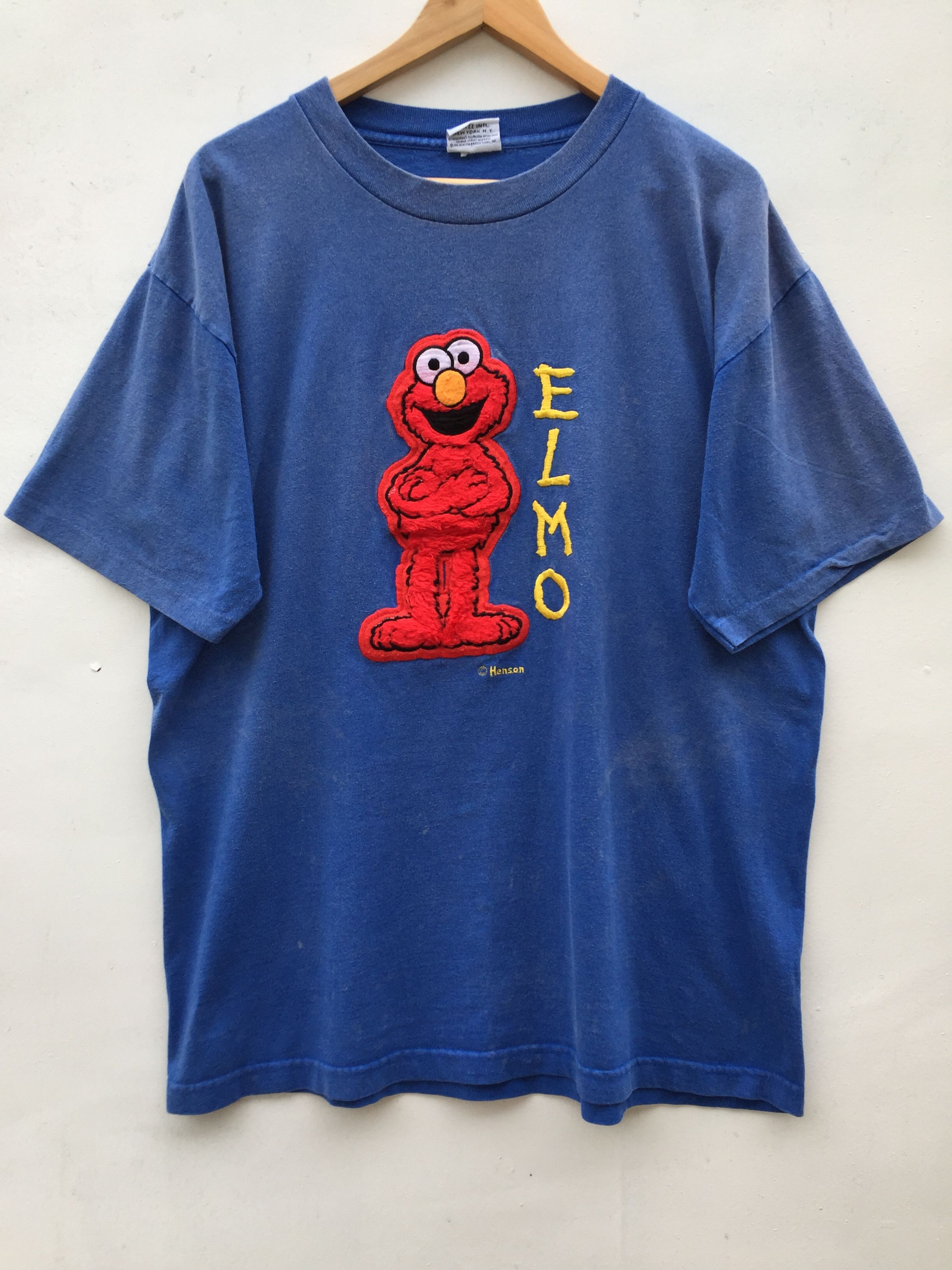 Vintage Vintage Elmo Oscar The Grouch Sesame Street t-Shirt Size US L / EU 52-54 / 3 - 4 Thumbnail