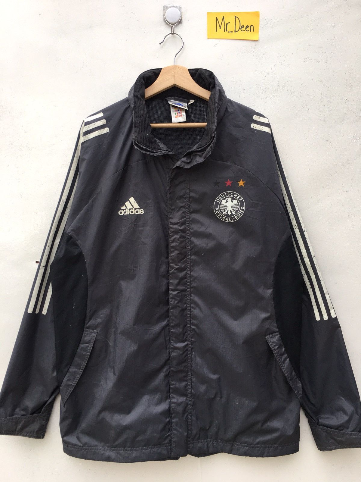 Adidas Vintage ADIDAS Deutscher Fussball Bund Light Jacket Germany Size US M / EU 48-50 / 2 - 2 Thumbnail