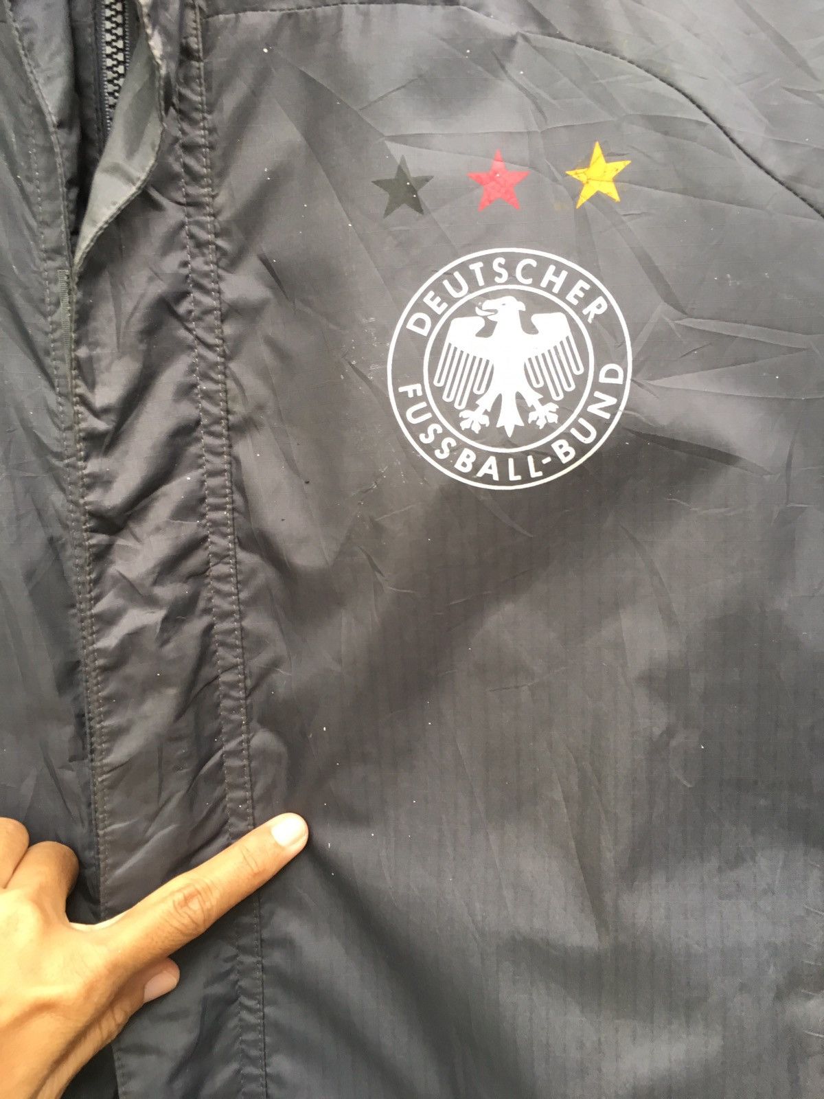 Adidas Vintage ADIDAS Deutscher Fussball Bund Light Jacket Germany Size US M / EU 48-50 / 2 - 14 Thumbnail
