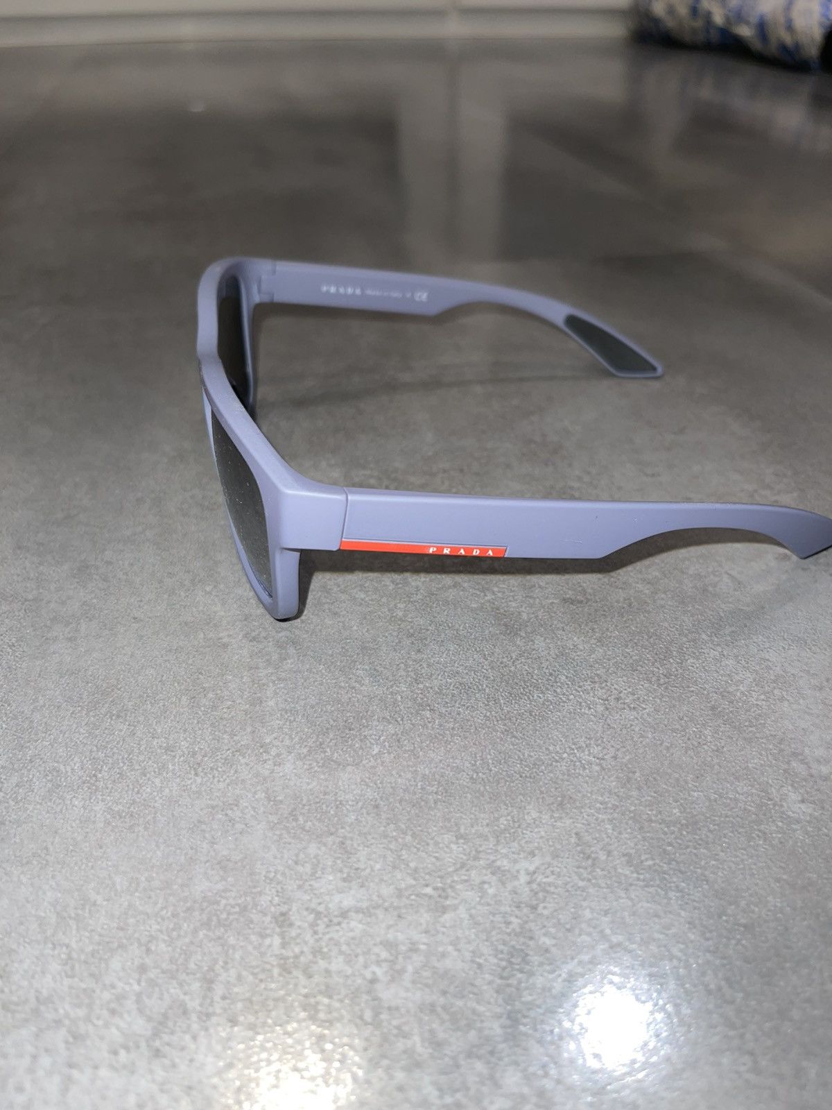 Prada Prada SPS 03Q K3E-2B0 Red Tab Baby Blue Sunglasses Size ONE SIZE - 7 Thumbnail