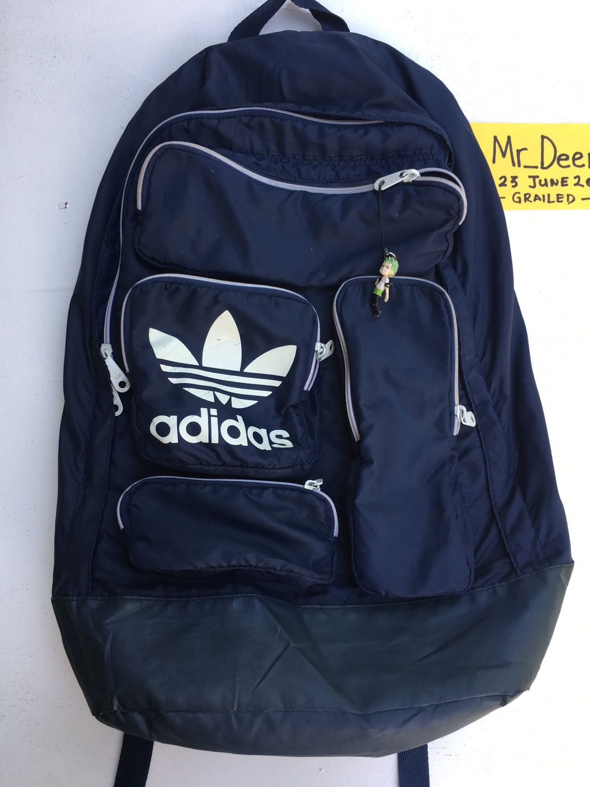 Adidas Vintage Adidas Big Logo Backpack Nylon Size ONE SIZE - 1 Thumbnail