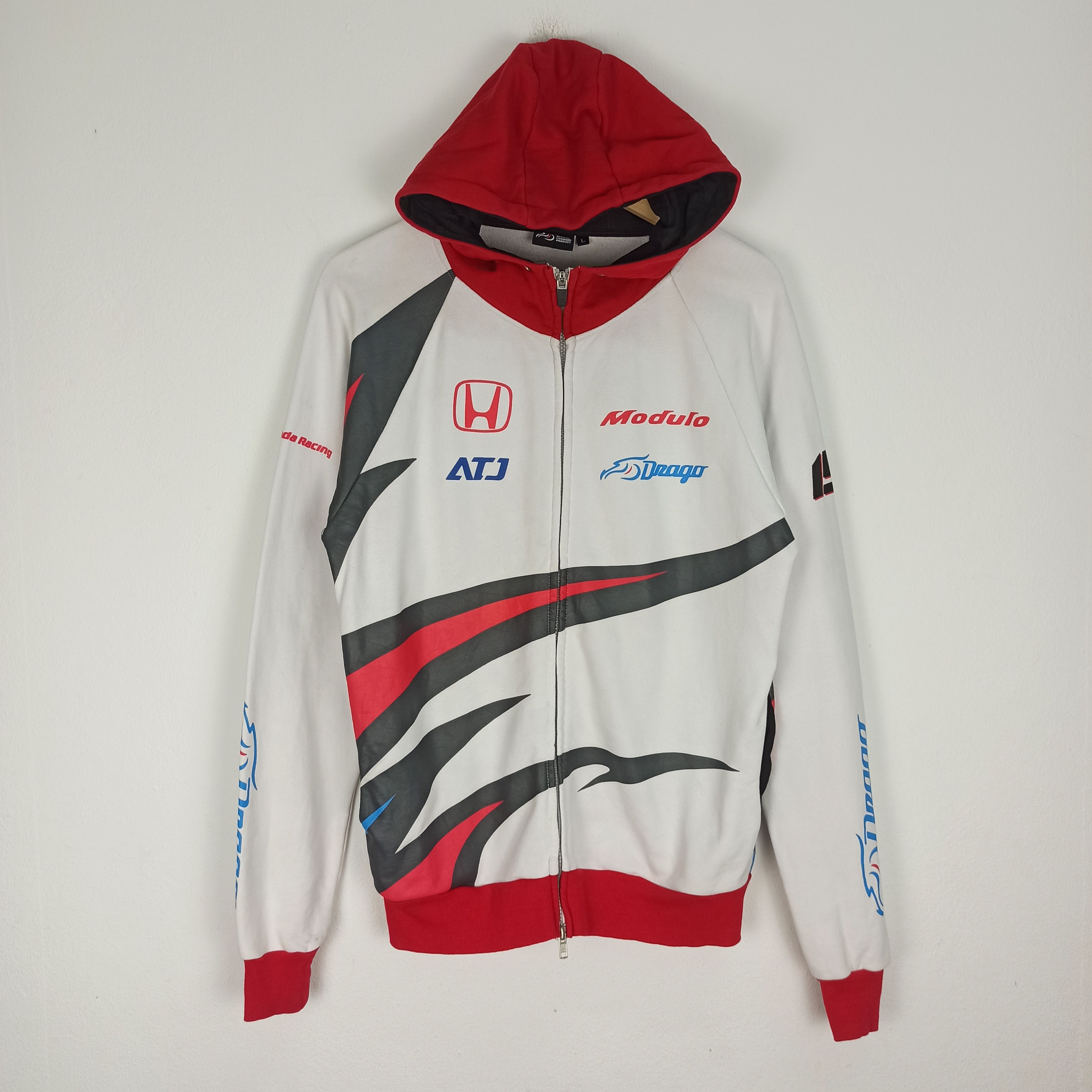 Honda Racing Hoodie Sweatshirt Zipper
