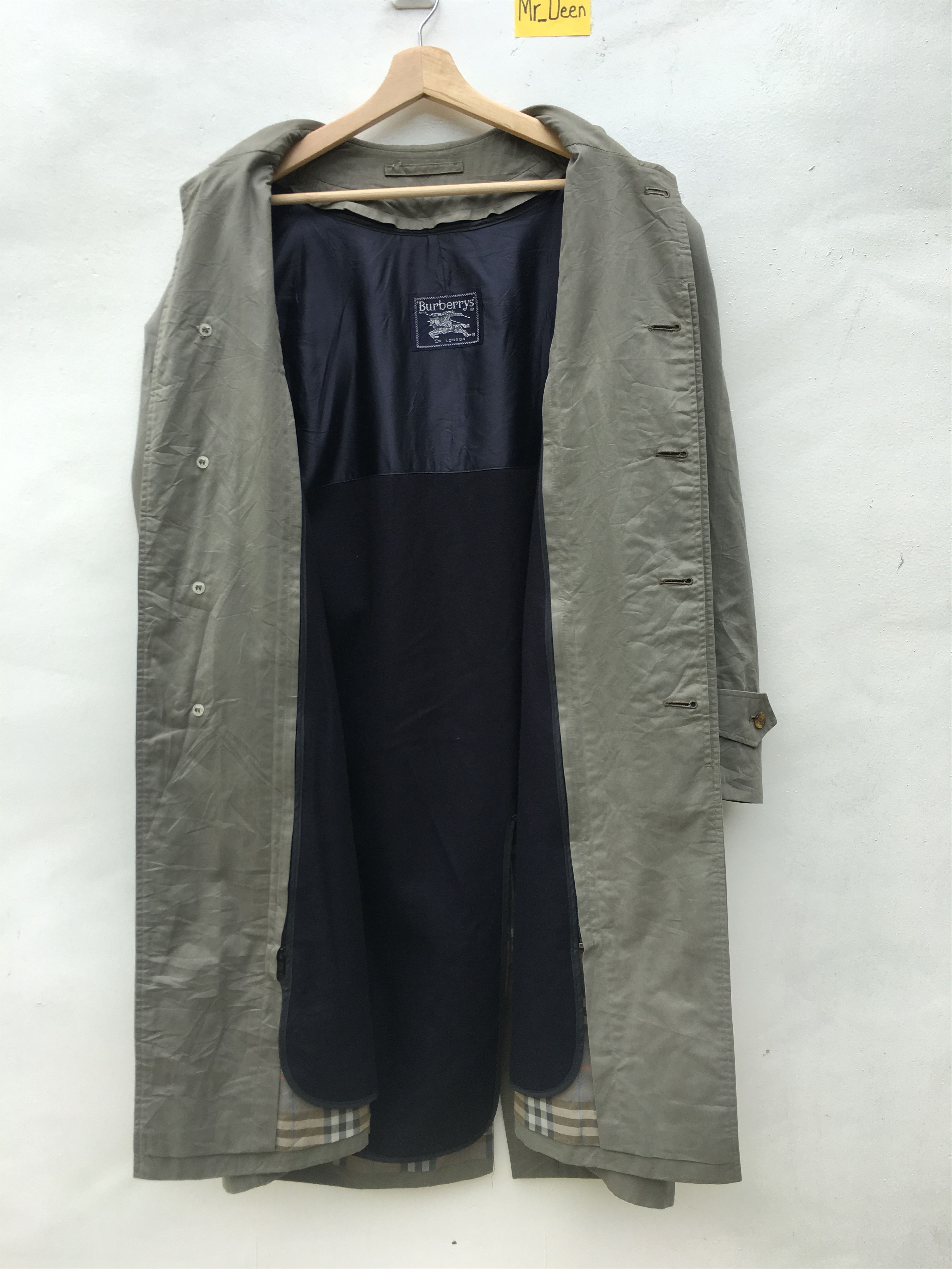 Burberry Vintage Burberry Long Coat/Jacket Size US XL / EU 56 / 4 - 1 Thumbnail