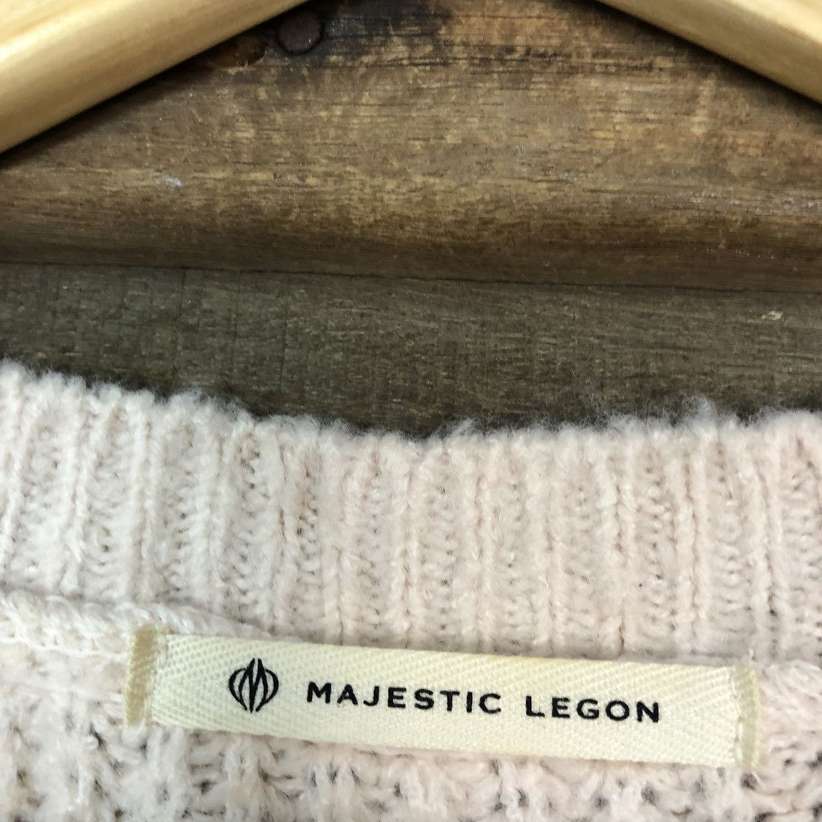Homespun Knitwear × Japanese Brand Majestic Legon Light Pink Knitwear #5389 Size US M / EU 48-50 / 2 - 11 Thumbnail