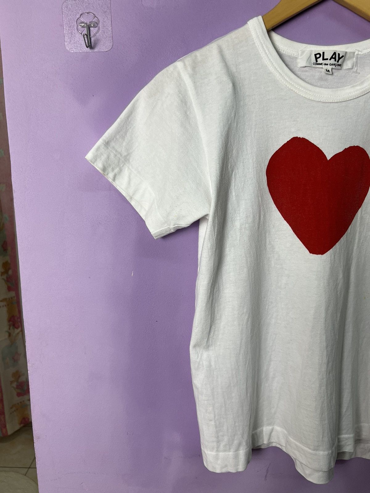 Comme des Garcons 🔥CDG Play Front&Back Logo Tees Size S / US 4 / IT 40 - 5 Thumbnail
