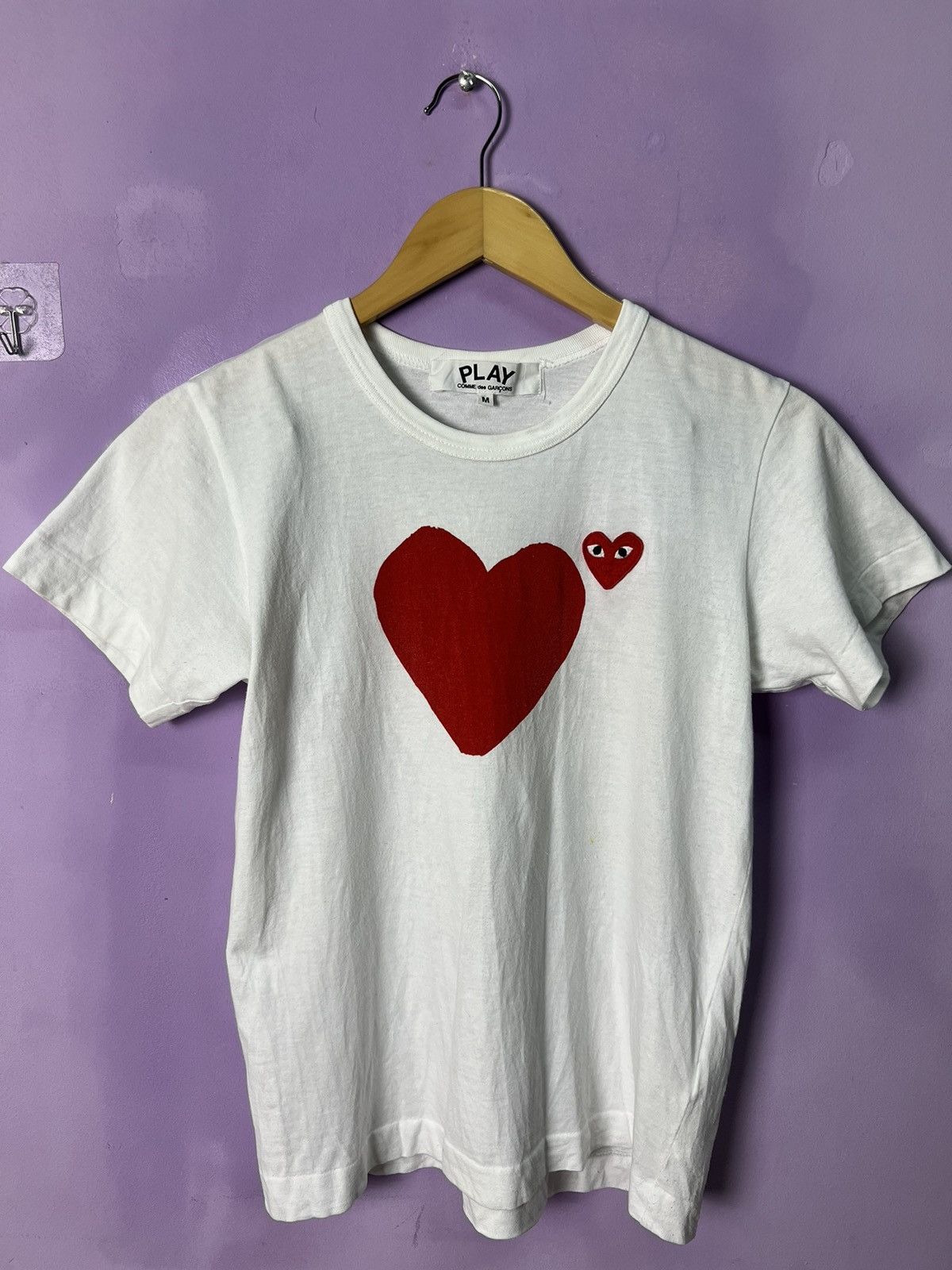 Comme des Garcons 🔥CDG Play Front&Back Logo Tees Size S / US 4 / IT 40 - 3 Thumbnail