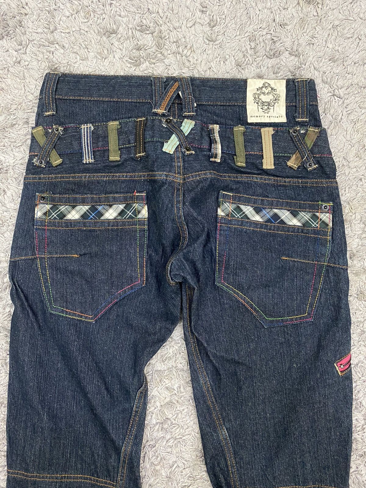 Japanese Brand Japanese Brand Memory Special Double Waist Denim Pants Size US 31 - 6 Thumbnail