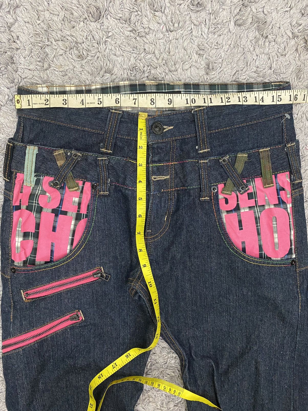 Japanese Brand Japanese Brand Memory Special Double Waist Denim Pants Size US 31 - 10 Thumbnail