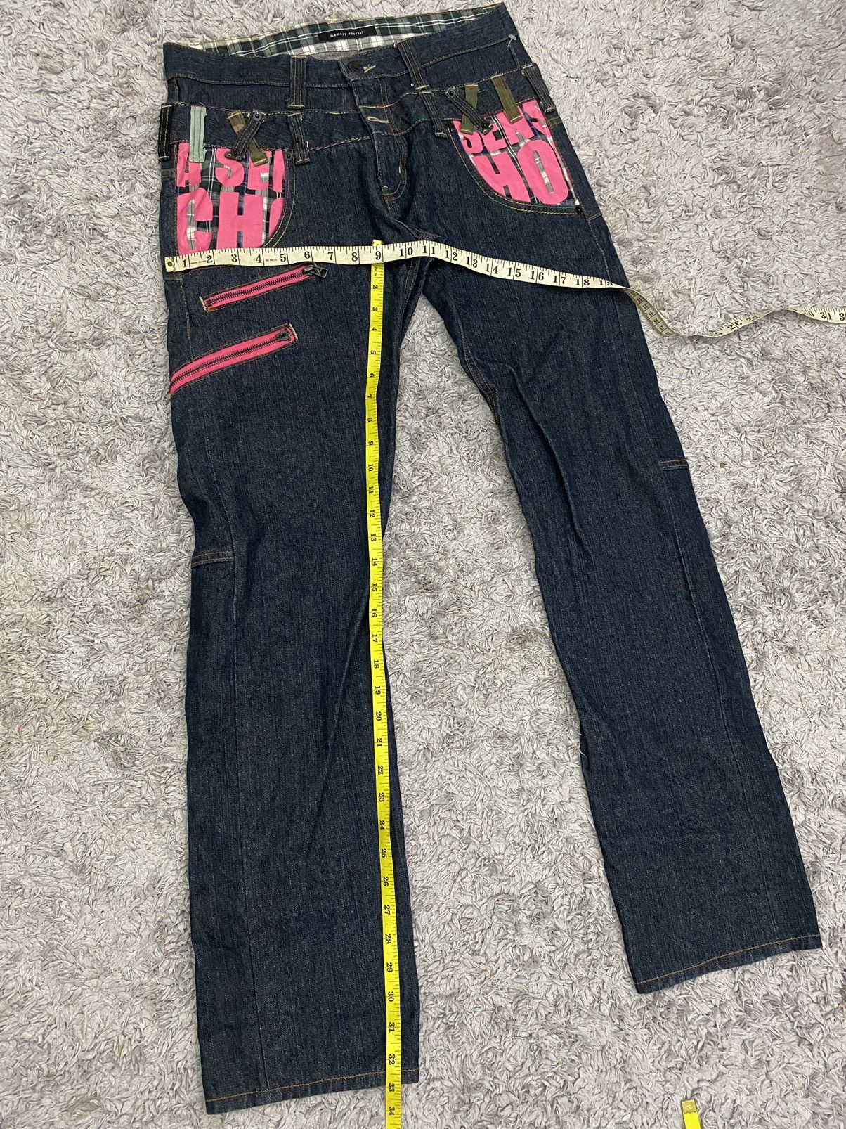 Japanese Brand Japanese Brand Memory Special Double Waist Denim Pants Size US 31 - 11 Thumbnail