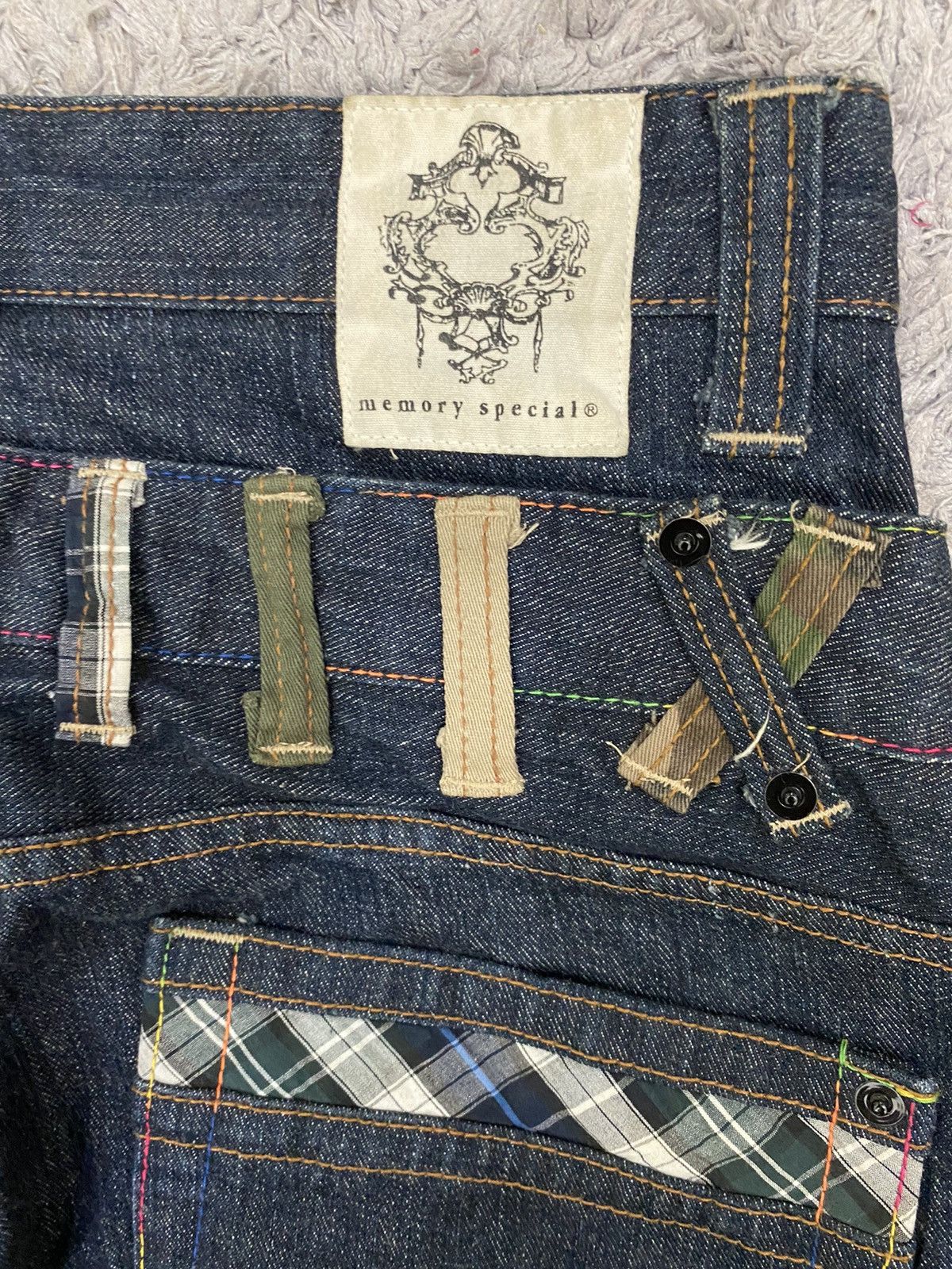 Japanese Brand Japanese Brand Memory Special Double Waist Denim Pants Size US 31 - 7 Thumbnail