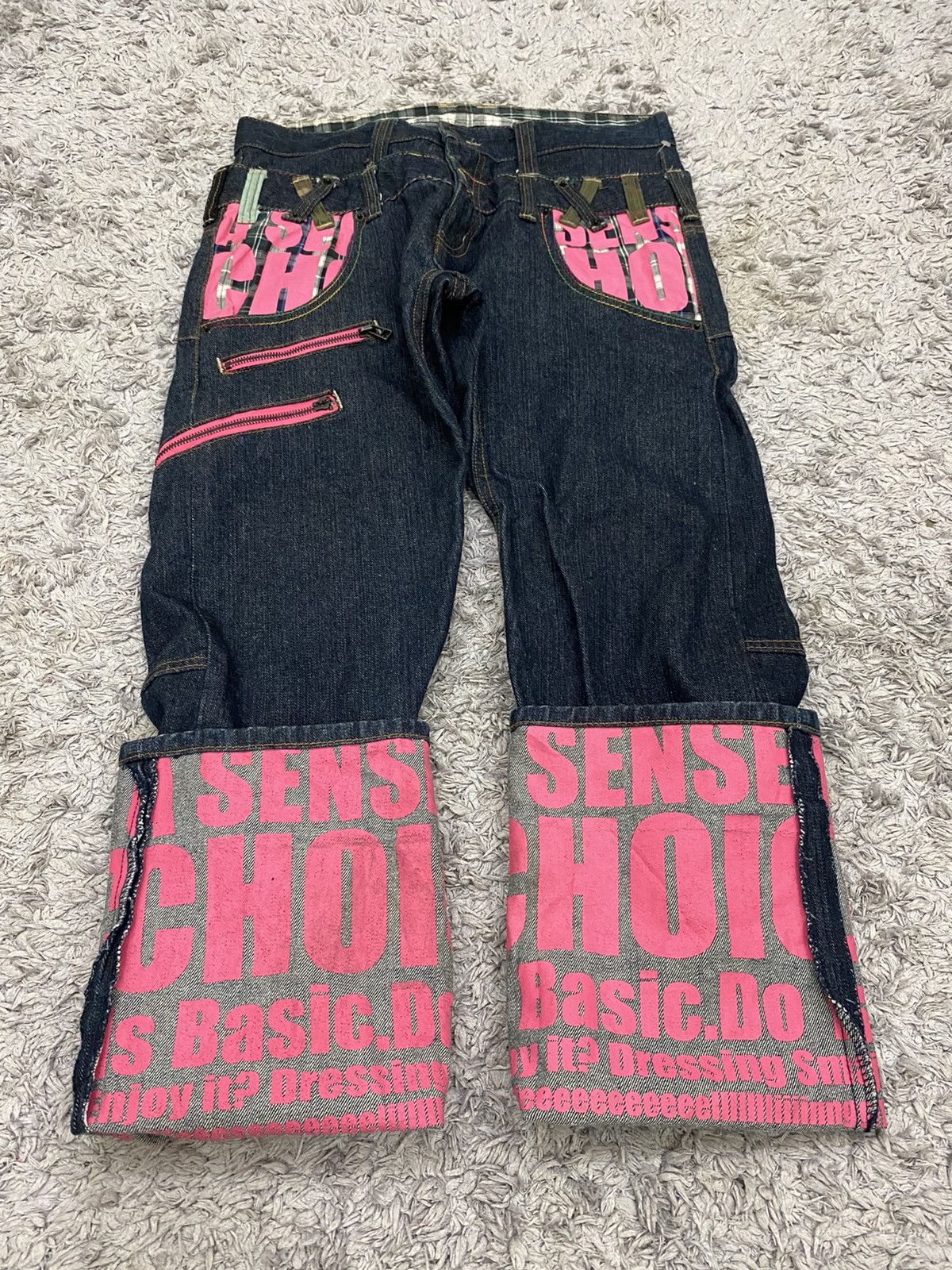 Japanese Brand Japanese Brand Memory Special Double Waist Denim Pants Size US 31 - 5 Thumbnail