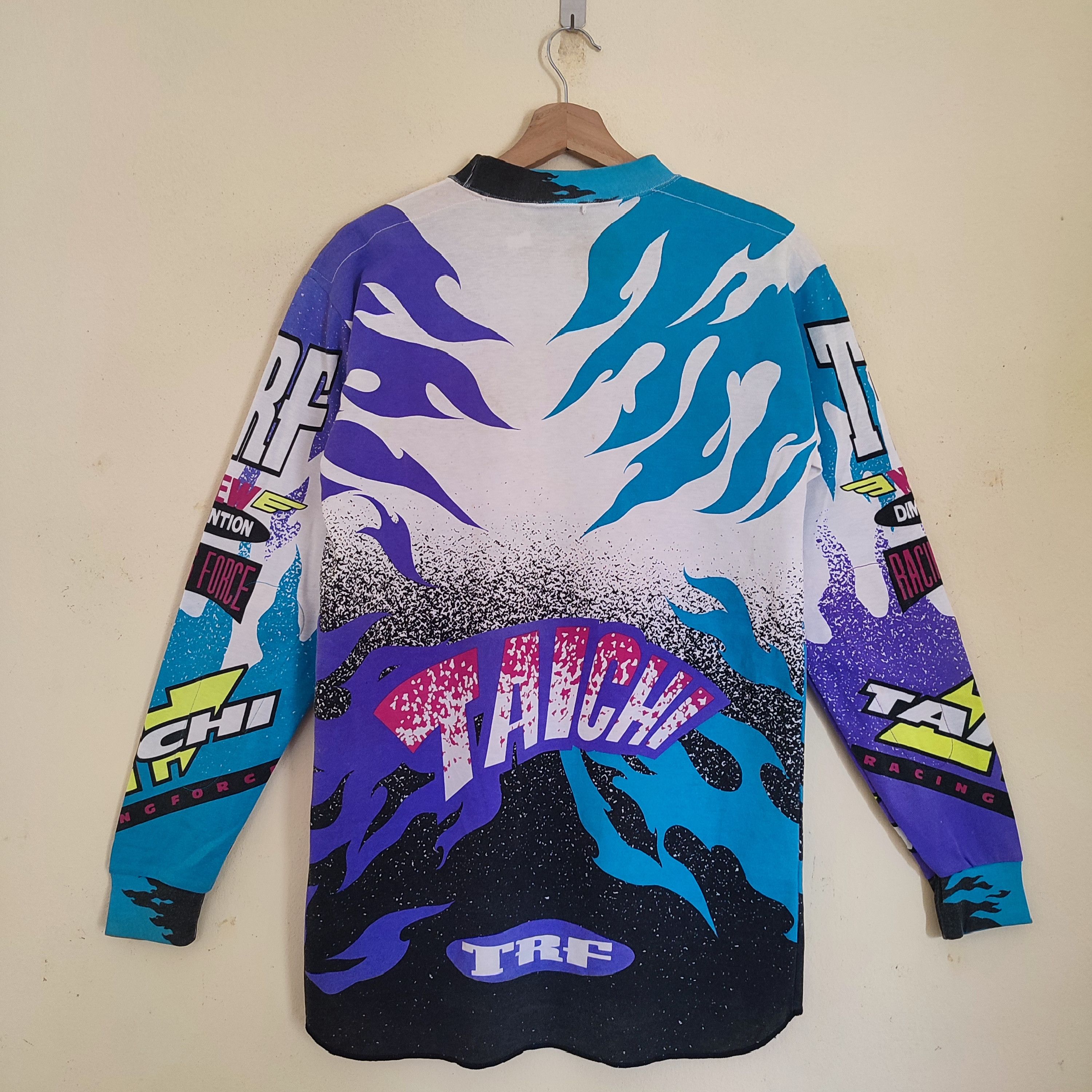 Fox Racing × Vintage TAICHI Racing Force Long Sleeve Tshirt Size US M / EU 48-50 / 2 - 2 Thumbnail