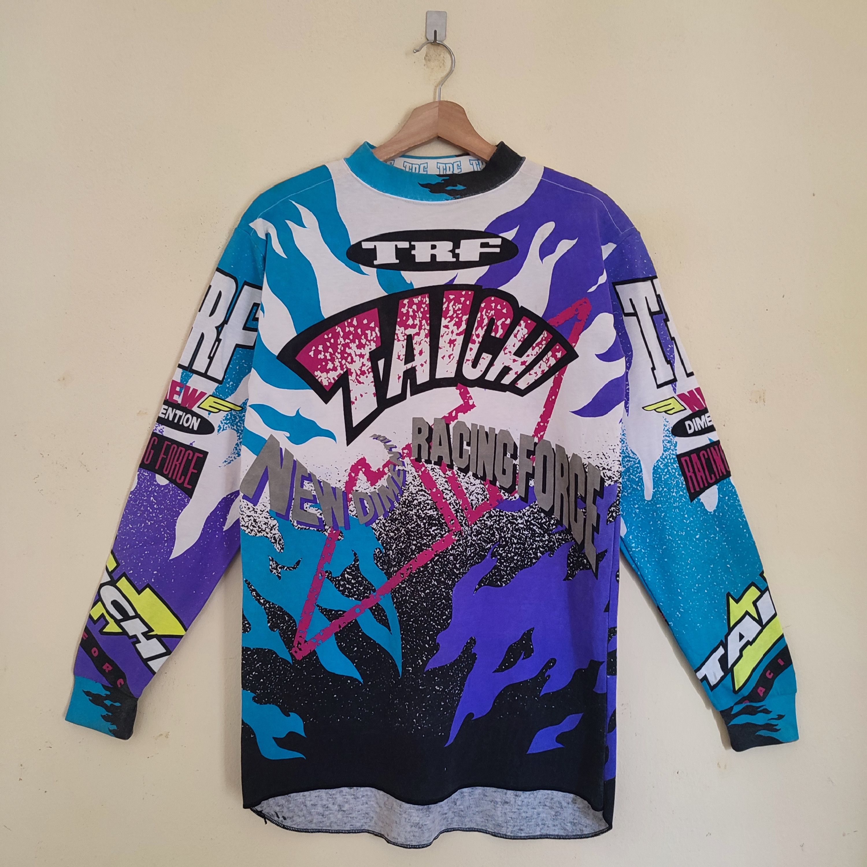 Fox Racing × Vintage TAICHI Racing Force Long Sleeve Tshirt Size US M / EU 48-50 / 2 - 1 Thumbnail