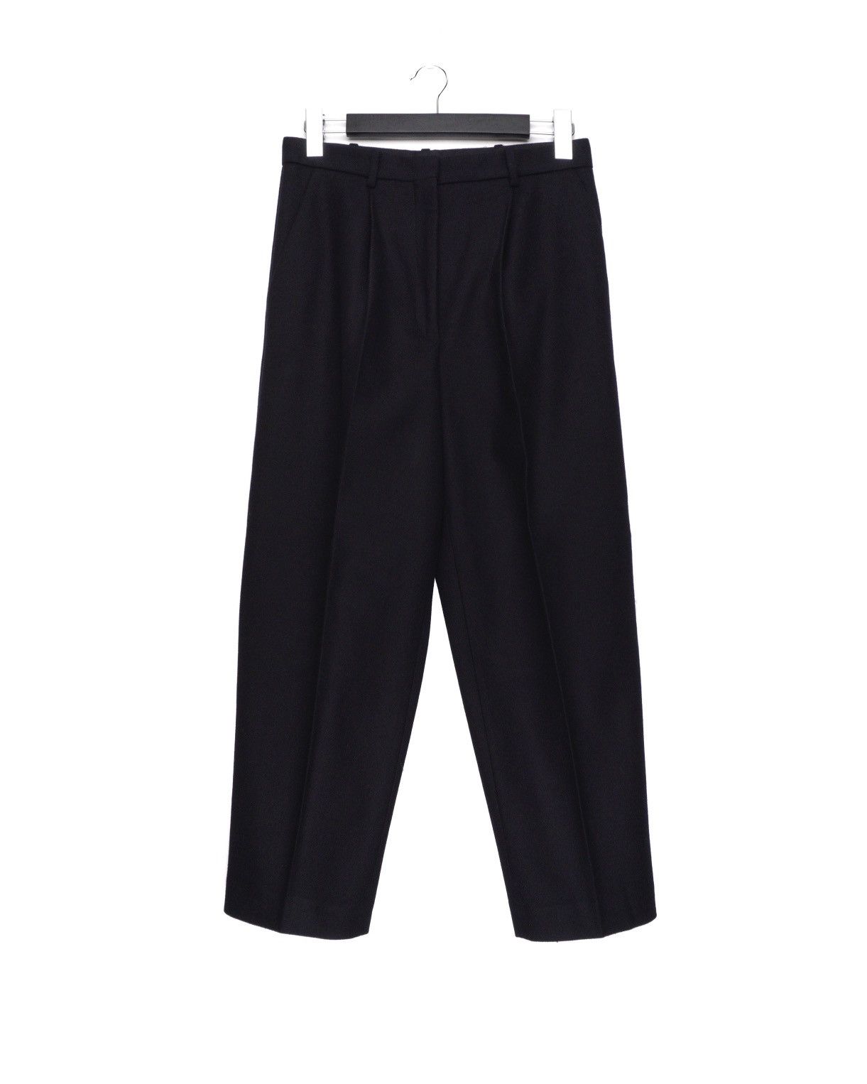 image of Acne Studios Milli Wool Cashmere Navy Blue Trousers Pants, Women's (Size 26)