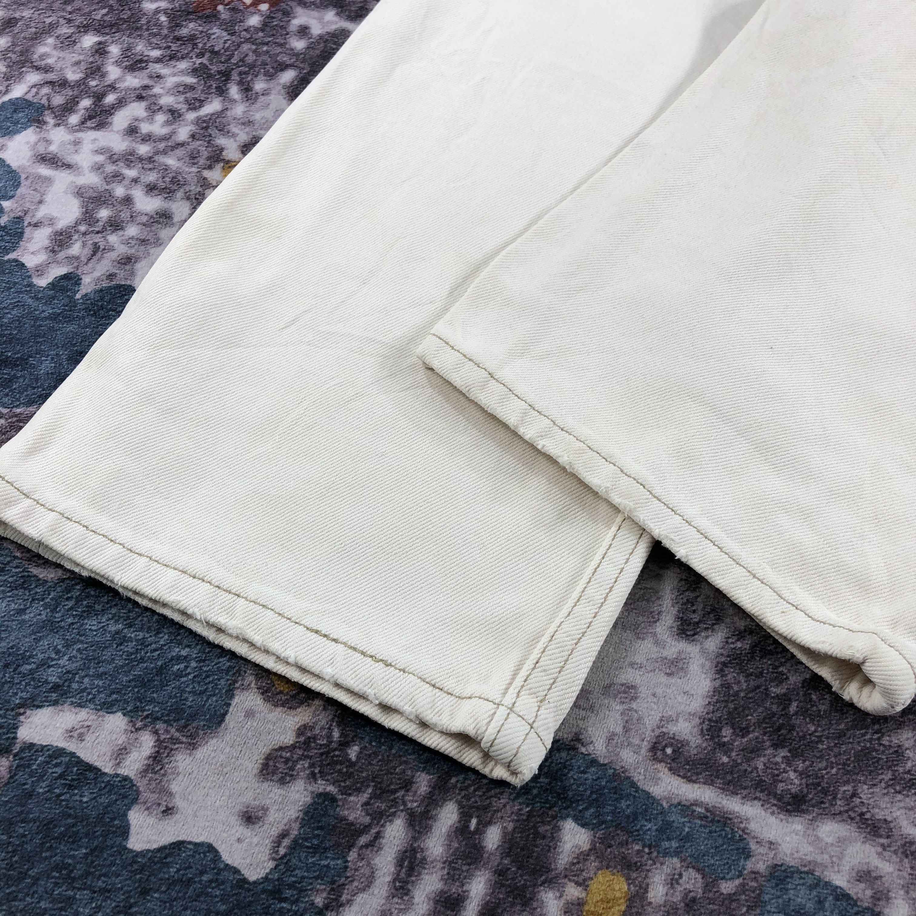 Levi's × Vintage Vintage 90s Cream Levis 501 Jeans-JM2404 Size US 34 / EU 50 - 5 Thumbnail