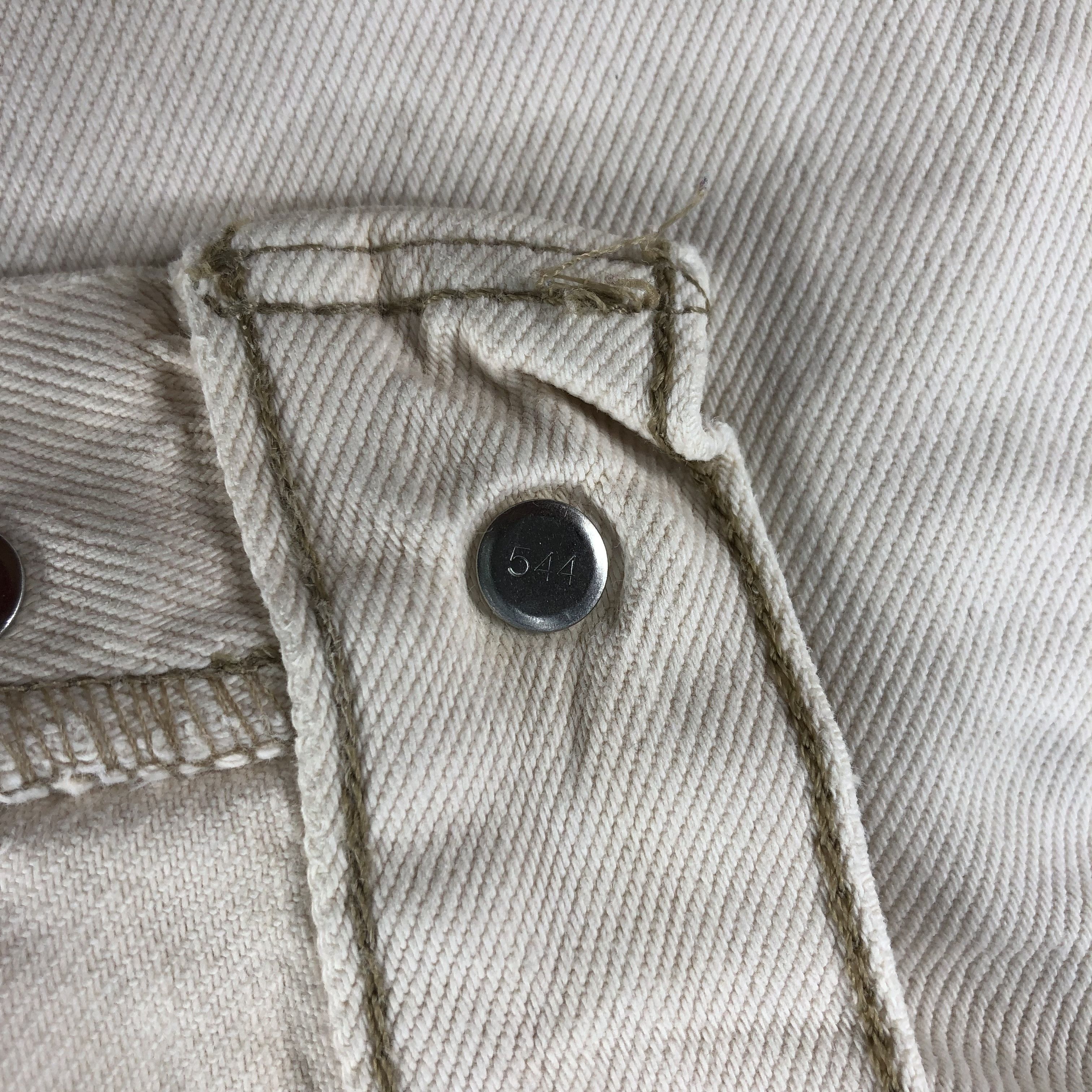 Levi's × Vintage Vintage 90s Cream Levis 501 Jeans-JM2404 Size US 34 / EU 50 - 10 Thumbnail