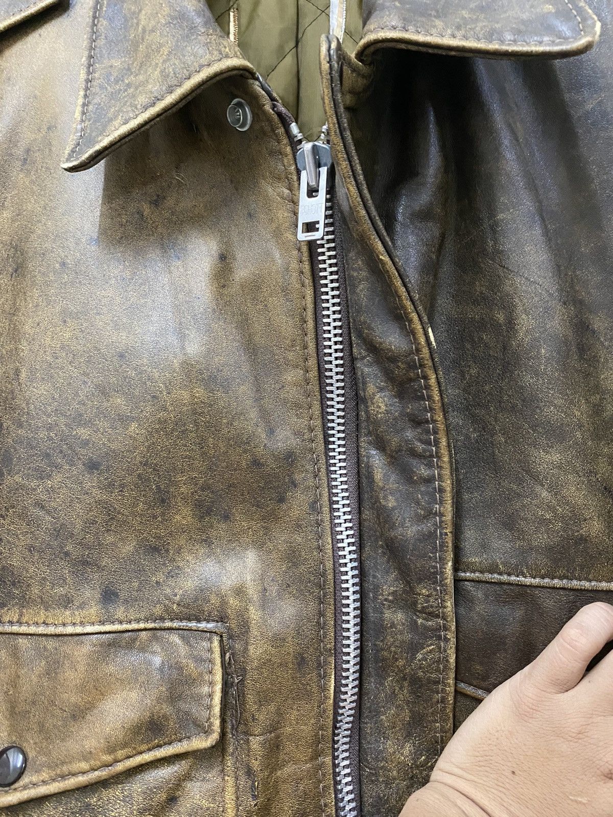 Schott Vintage Schott A-2 Leather Flight Jacket Size US M / EU 48-50 / 2 - 8 Thumbnail