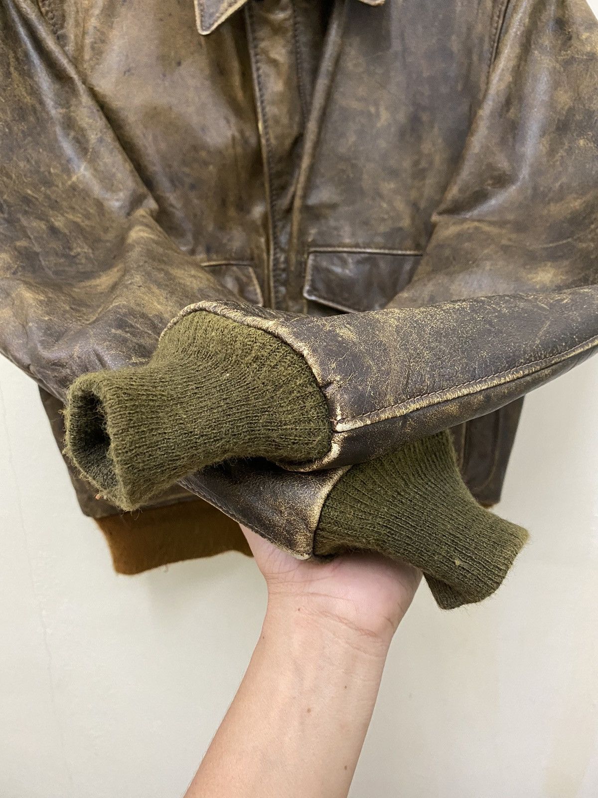 Schott Vintage Schott A-2 Leather Flight Jacket Size US M / EU 48-50 / 2 - 5 Thumbnail