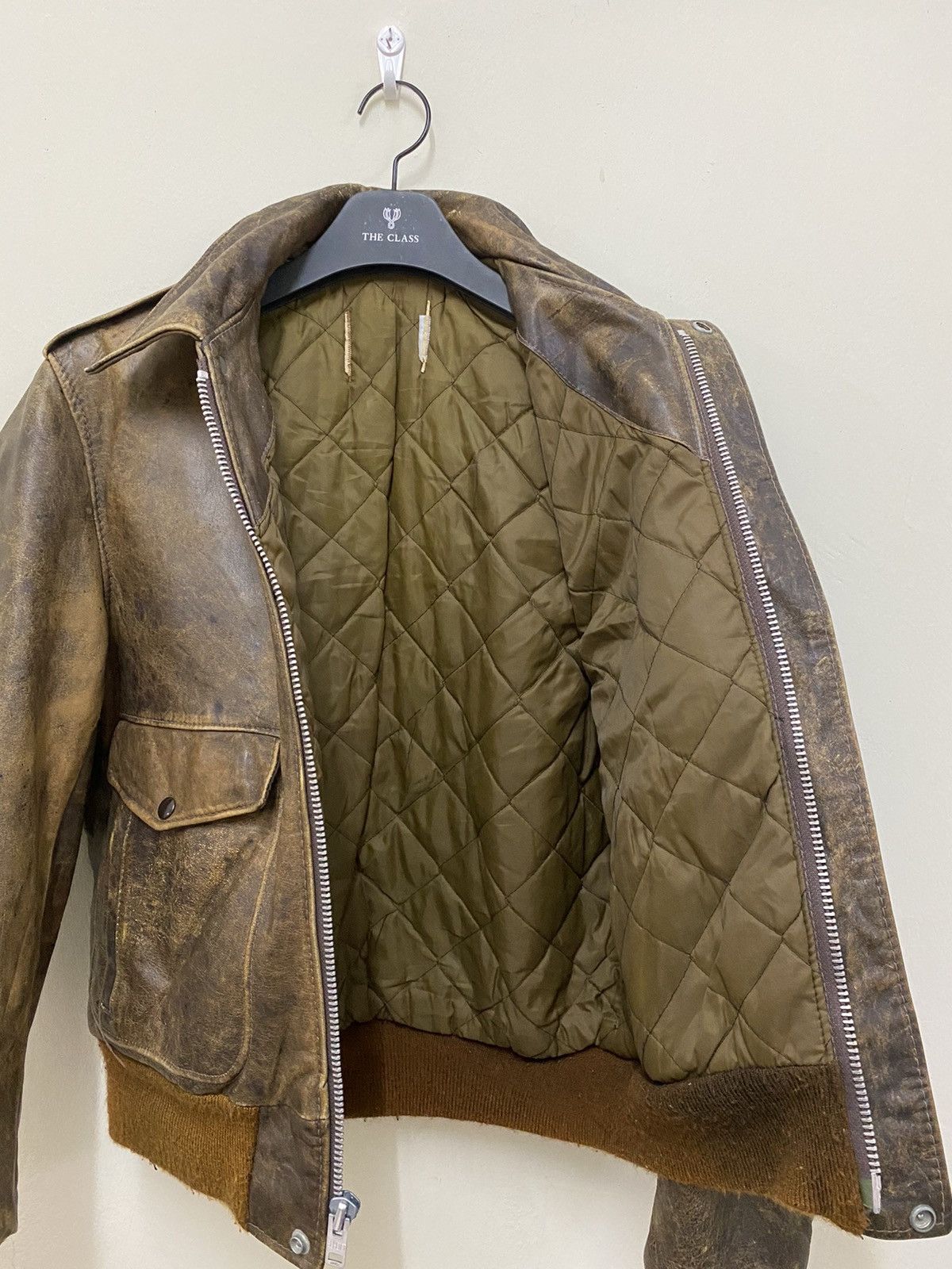 Schott Vintage Schott A-2 Leather Flight Jacket Size US M / EU 48-50 / 2 - 12 Thumbnail