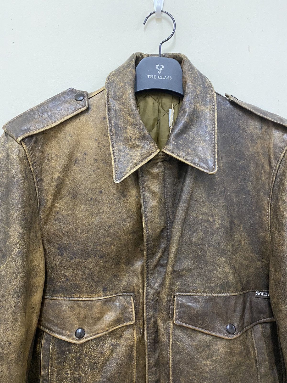 Vintage Schott A-2 Leather Flight Jacket Leather Jackets