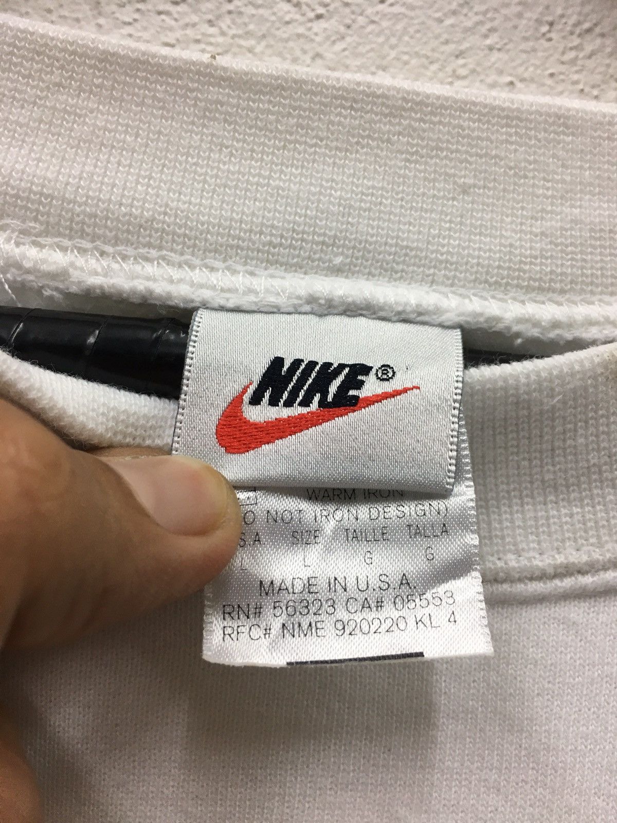 Nike × Vintage Vintage Nike Box Logo Sweatshirt Jumper Pullover Nike USA Size US XL / EU 56 / 4 - 6 Thumbnail