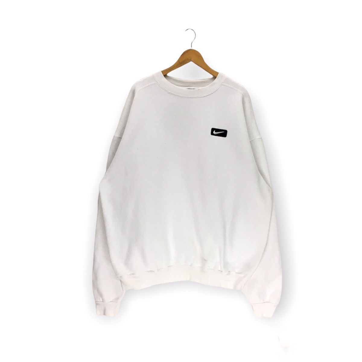Nike × Vintage Vintage Nike Box Logo Sweatshirt Jumper Pullover Nike USA Size US XL / EU 56 / 4 - 1 Thumbnail