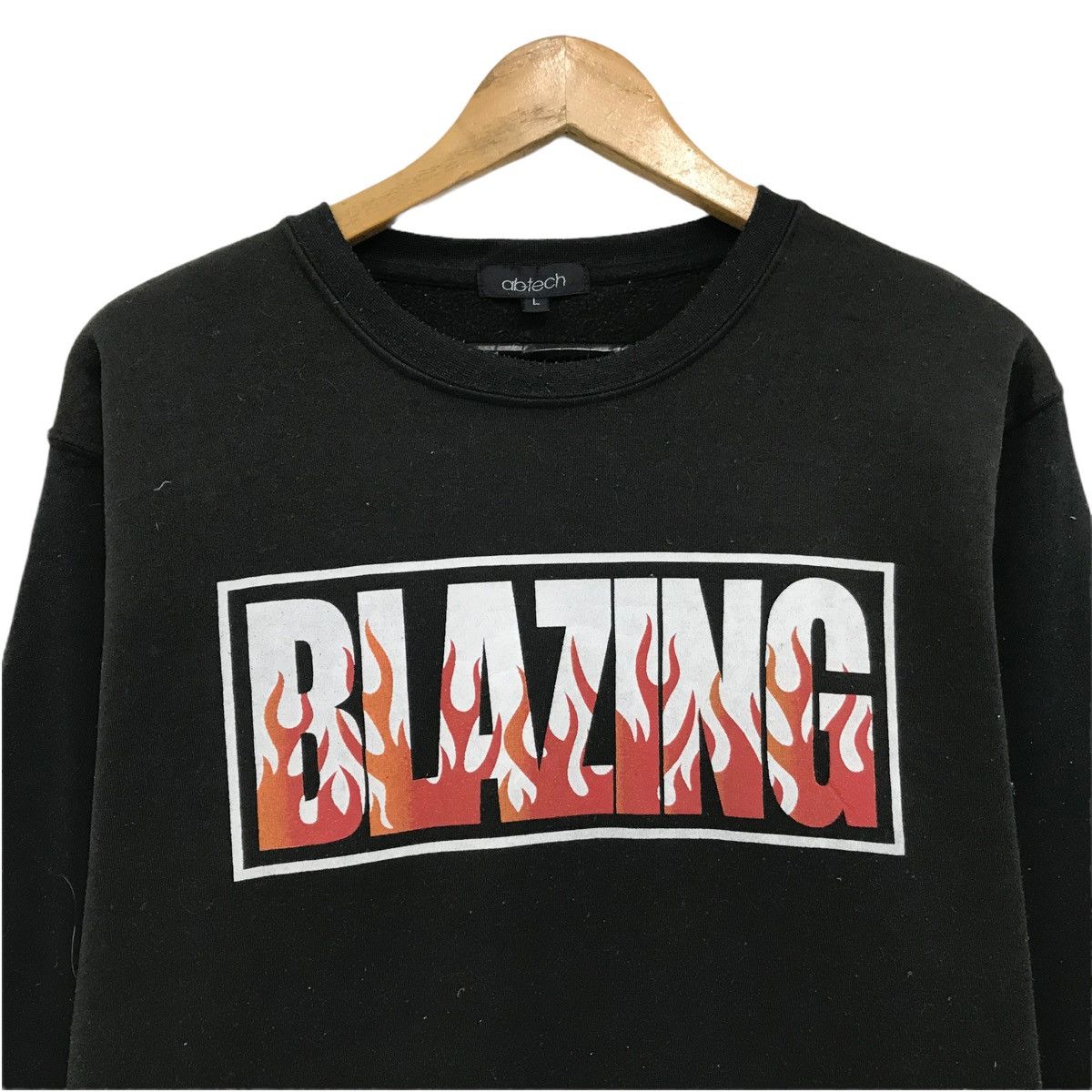 Japanese Brand × Vintage Vintage Abtech Sweatshirt CrewNeck Blazing Jumper Pullover Size US M / EU 48-50 / 2 - 3 Thumbnail