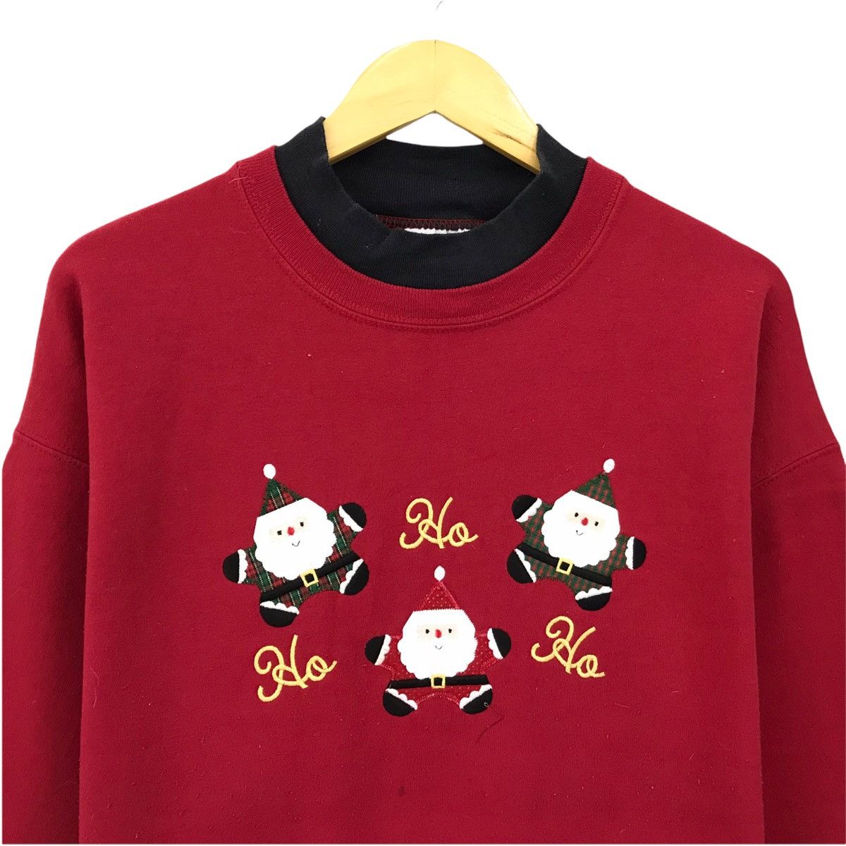 Other × Vintage Vintage Christmas Sweatshirt Big Logo Ho Ho Ho Santa Size US XL / EU 56 / 4 - 2 Thumbnail