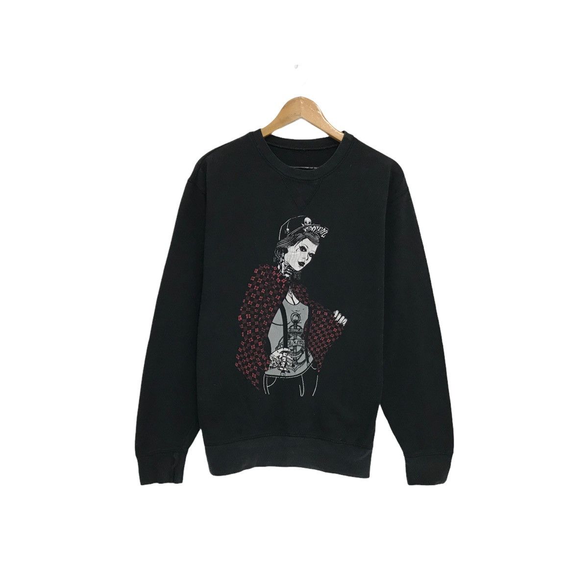 image of Seditionaries Fatal Sweatshirt Fatal Jumper Fatal Pullover Ladies Sexy Ftl in Black, Women's