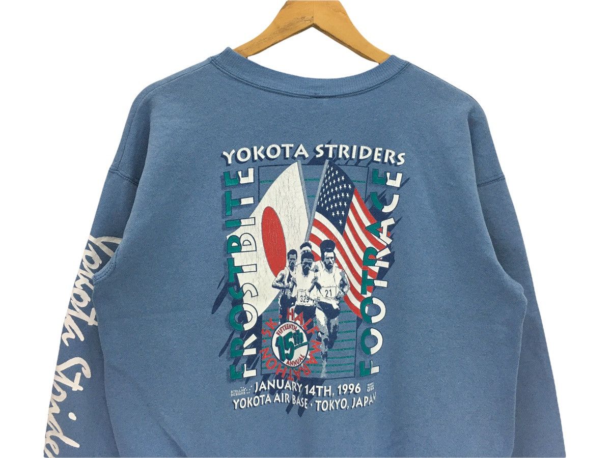 Japanese Brand × USA Olympics × Vintage Vintage 1996 Yokota Striders Running Club Sweatshirt Size US S / EU 44-46 / 1 - 3 Thumbnail