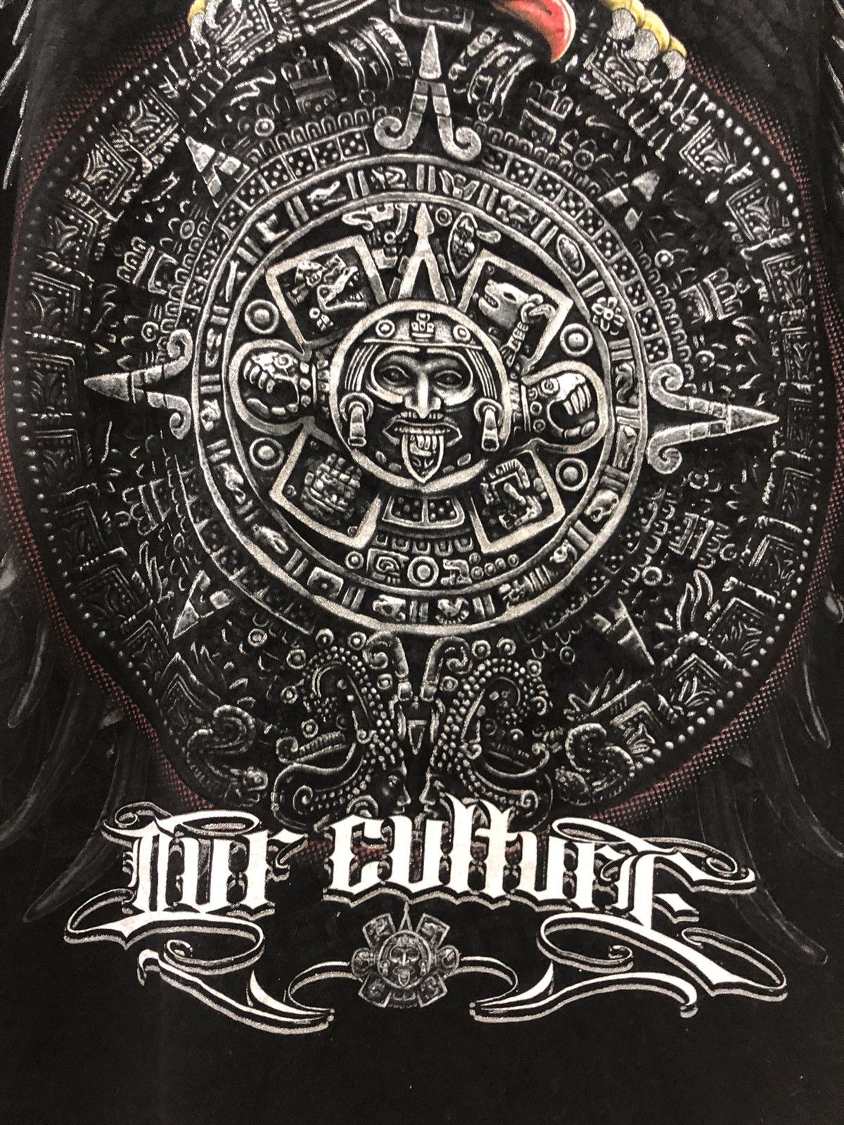 Culturata × Mexican Threads Aztec Calendar Sun Stone Eagle OUR CULTURE Tshirt Size US L / EU 52-54 / 3 - 8 Thumbnail