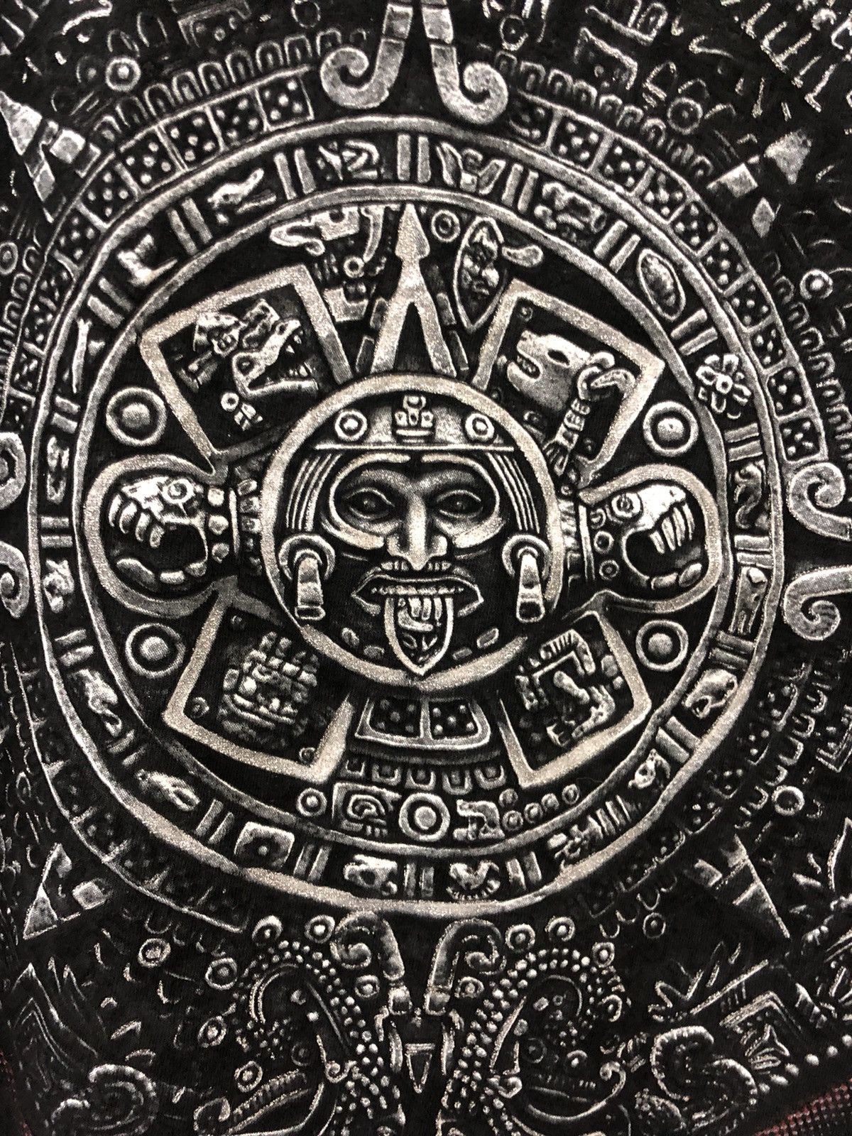Culturata × Mexican Threads Aztec Calendar Sun Stone Eagle OUR CULTURE Tshirt Size US L / EU 52-54 / 3 - 4 Thumbnail