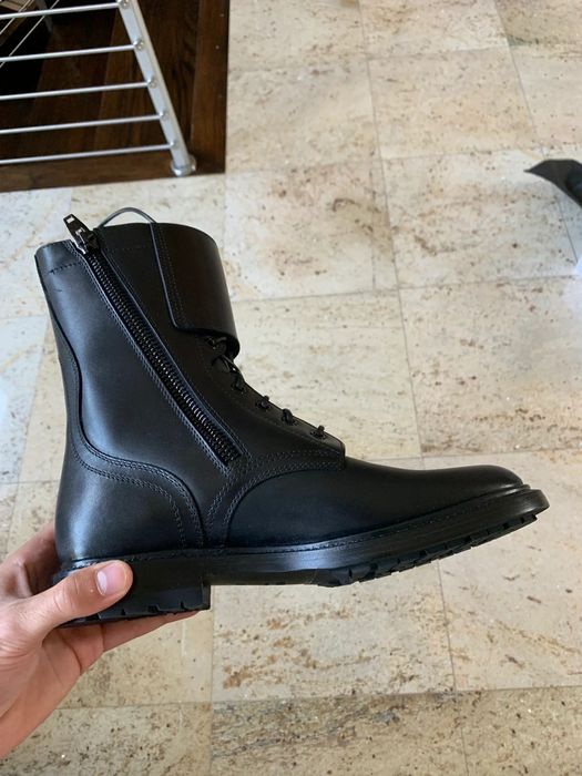 Celine CC000001XX / FW19 Combat Ranger Boots in Black Calfskin | Grailed