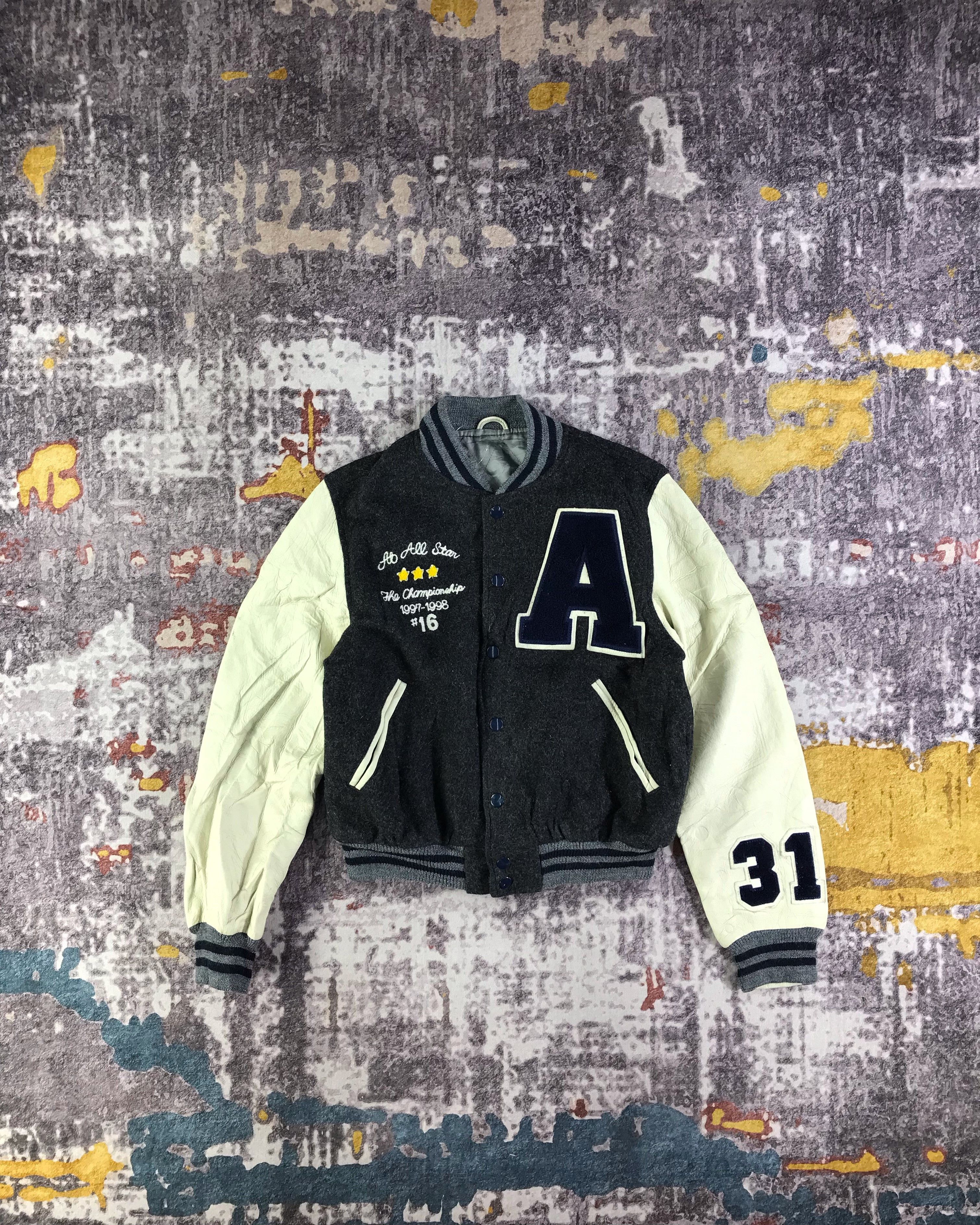 Japanese Brand × Vintage Vintage All Star Varsity Jacket-M398 Size US S / EU 44-46 / 1 - 1 Thumbnail