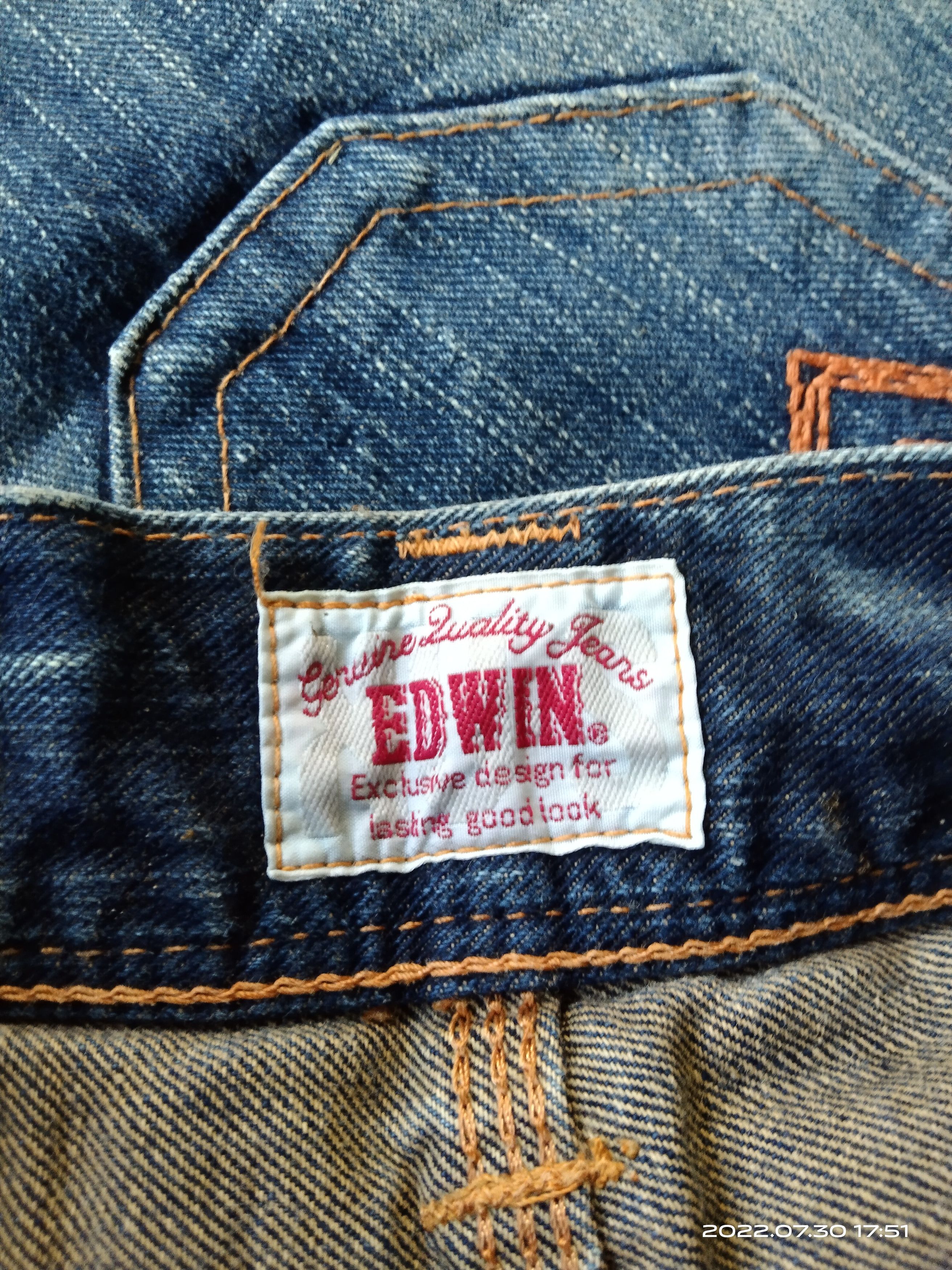 Edwin FLARED🔥DISTRESSED EDWIN EXCLUSIVE VINTAGE DENIM PANTS Size US 31 - 7 Thumbnail