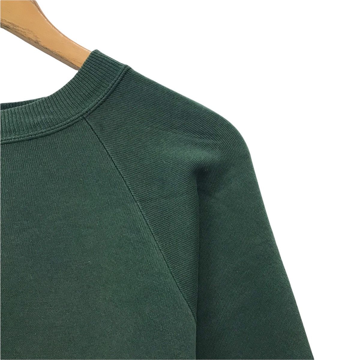 Hanes × Vintage Vintage Hanes Plain Green Sweatshirt Size US XL / EU 56 / 4 - 4 Thumbnail