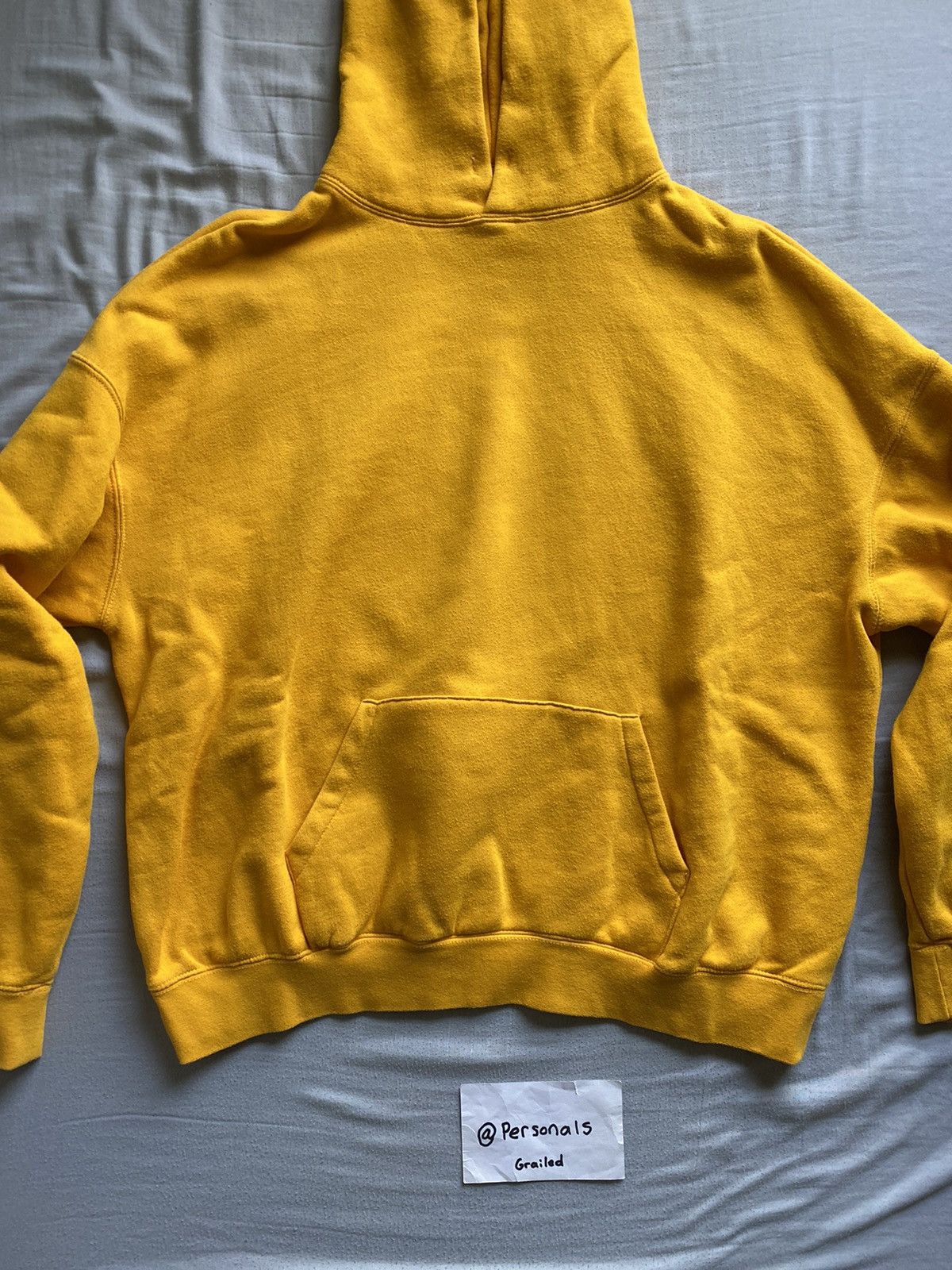 FOG × Fear of God RARE Fear of God Essentials Graphic Hoodie Yellow Medium Size US M / EU 48-50 / 2 - 11 Thumbnail