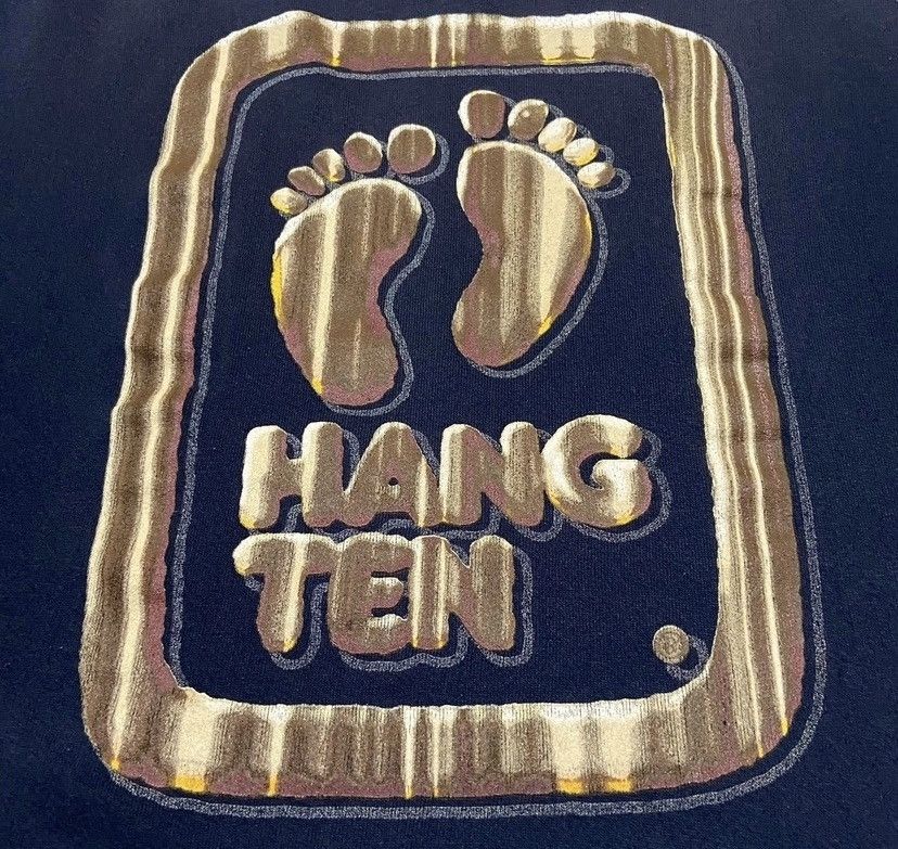 Hang Ten Vintage 90s hang ten sweatshirt big logo pullover Size US L / EU 52-54 / 3 - 3 Thumbnail
