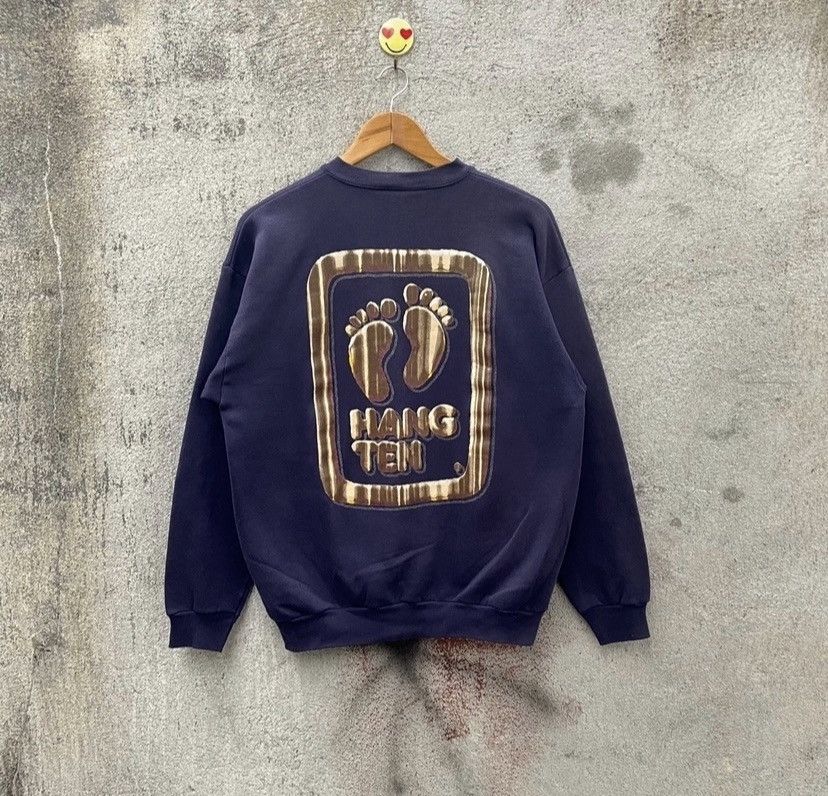 Hang Ten Vintage 90s hang ten sweatshirt big logo pullover Size US L / EU 52-54 / 3 - 1 Thumbnail