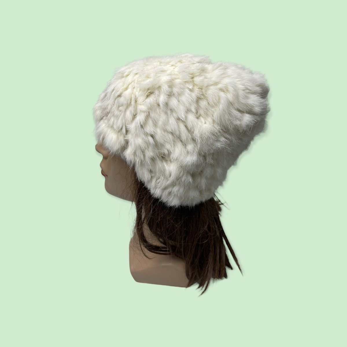 Designer × Vintage Stretch Fur Nabro Beanie Hat Size ONE SIZE - 2 Thumbnail