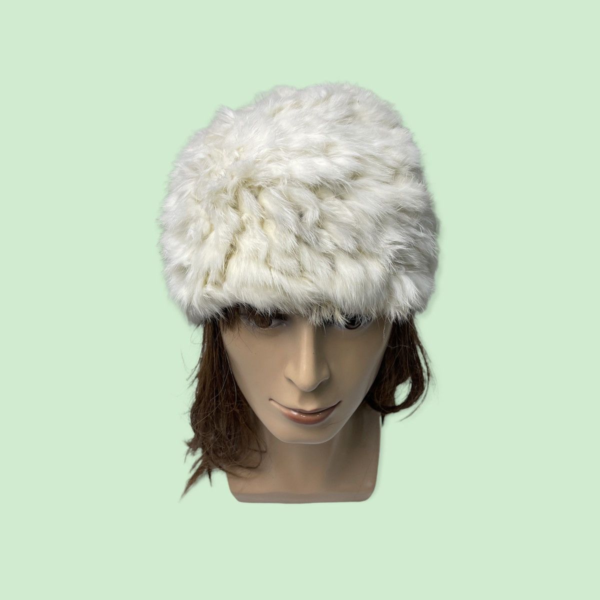 Designer × Vintage Stretch Fur Nabro Beanie Hat Size ONE SIZE - 1 Thumbnail