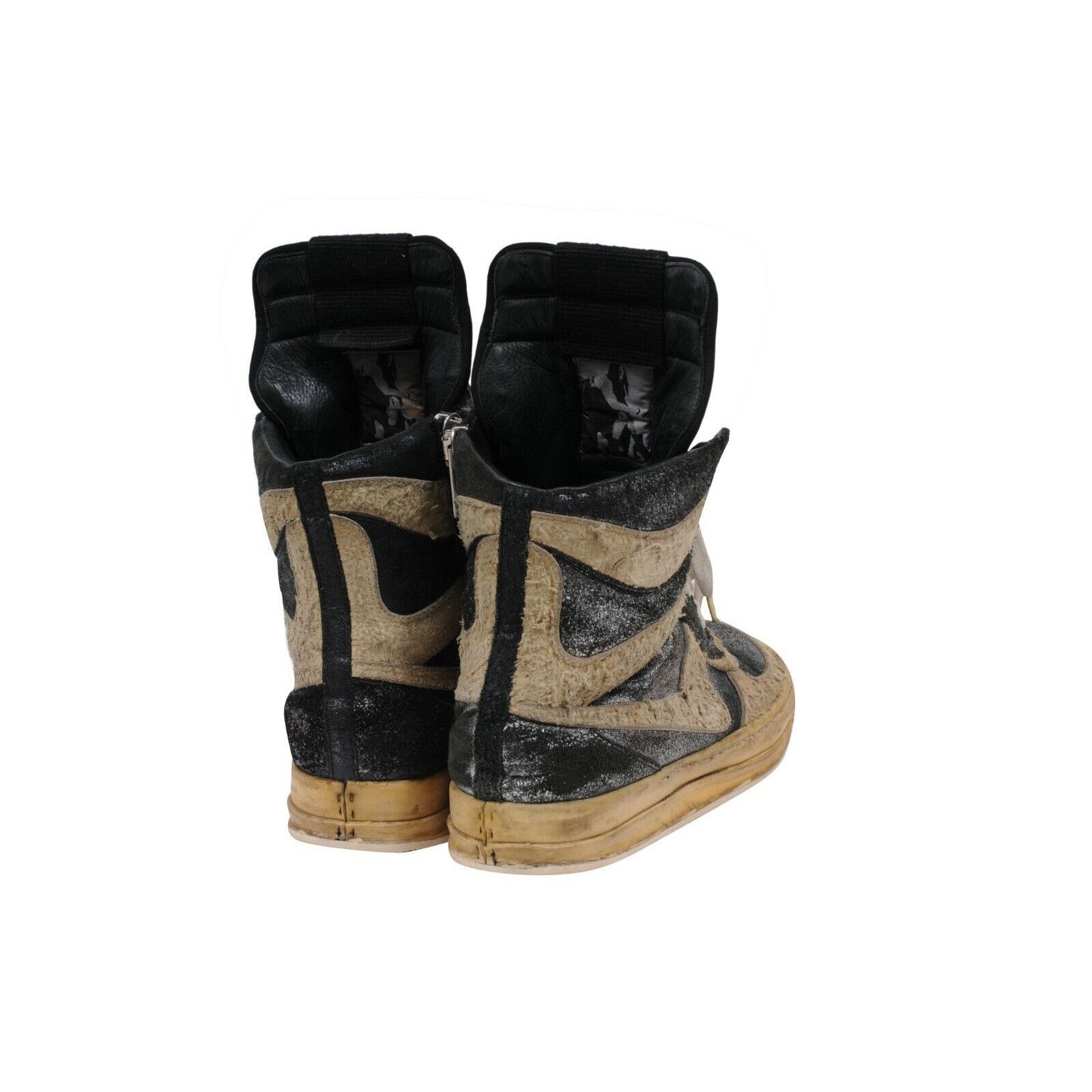 Rick Owens Black White Metallic Distressed Mohawk Dunks Size US 9 / EU 42 - 8 Thumbnail
