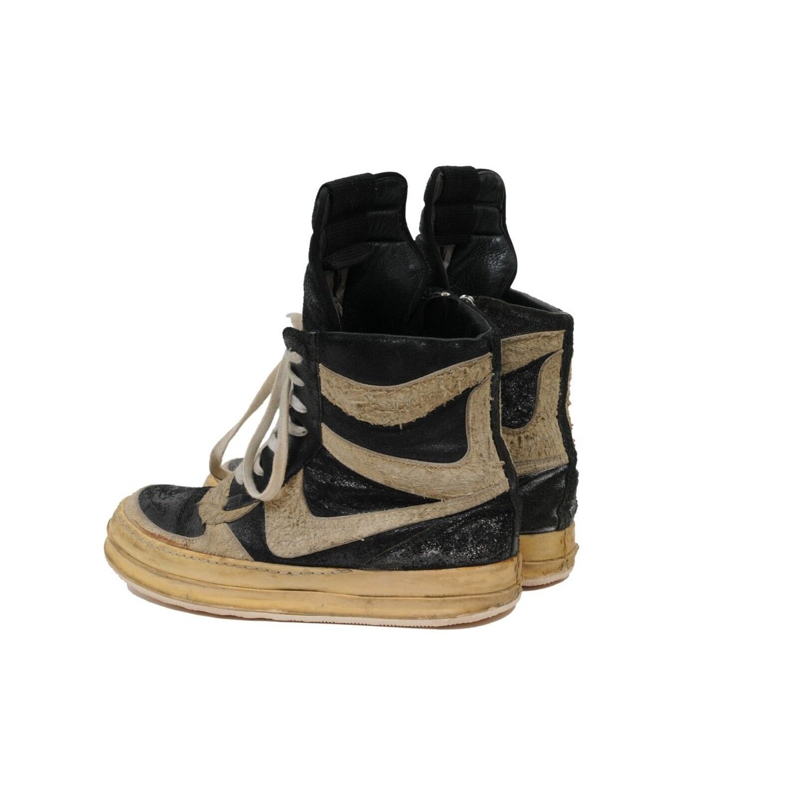 Rick Owens Black White Metallic Distressed Mohawk Dunks Size US 9 / EU 42 - 5 Thumbnail